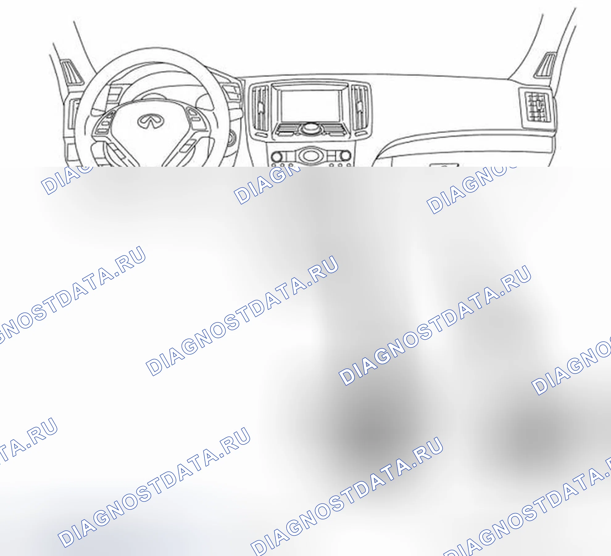 Рис. 419: ПАССАЖИРСКИЙ САЛОН. Infiniti G37 IV рестайлинг