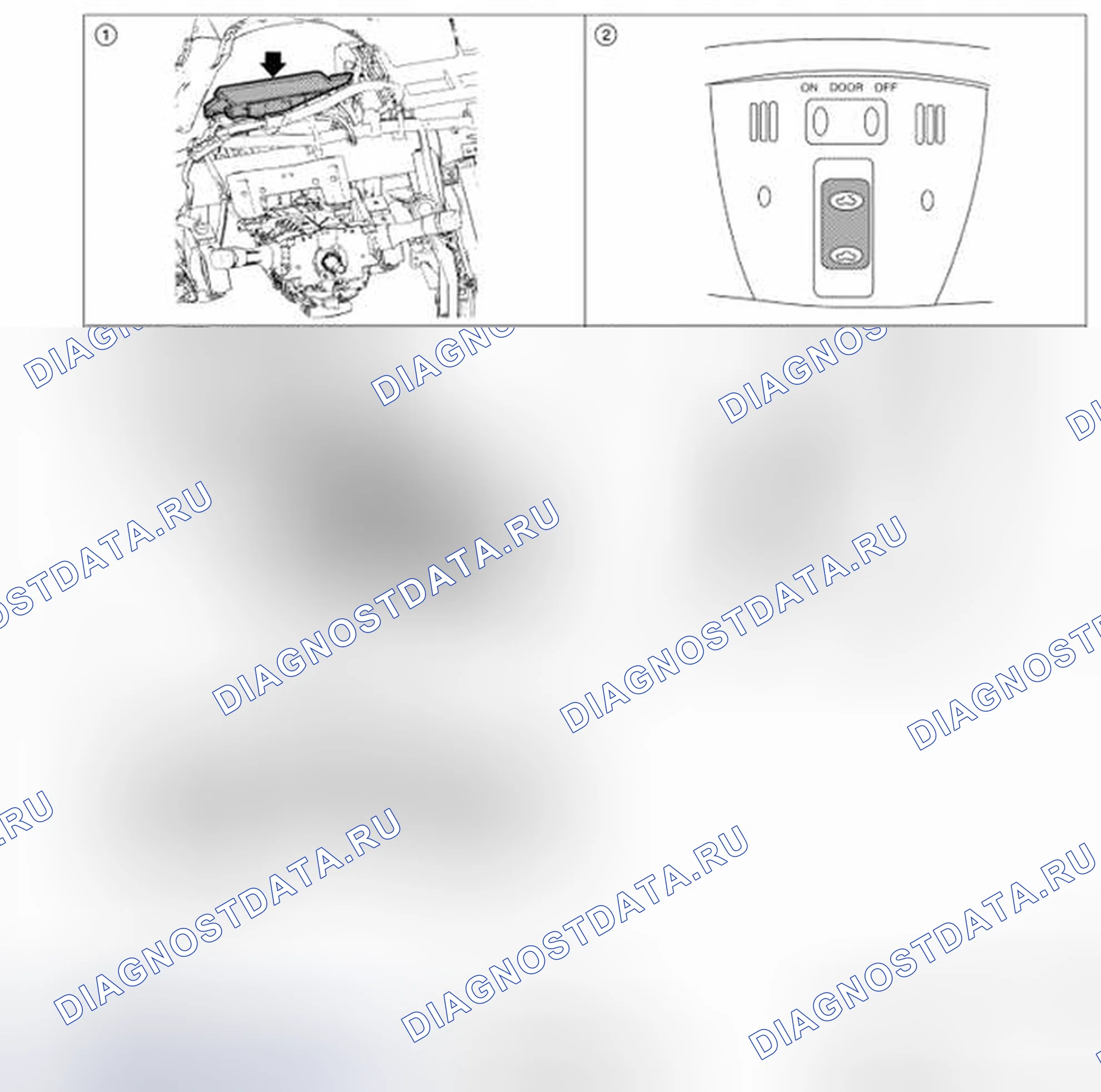 Рис. 394: Расположение компонентов. Nissan Altima L32 рестайлинг