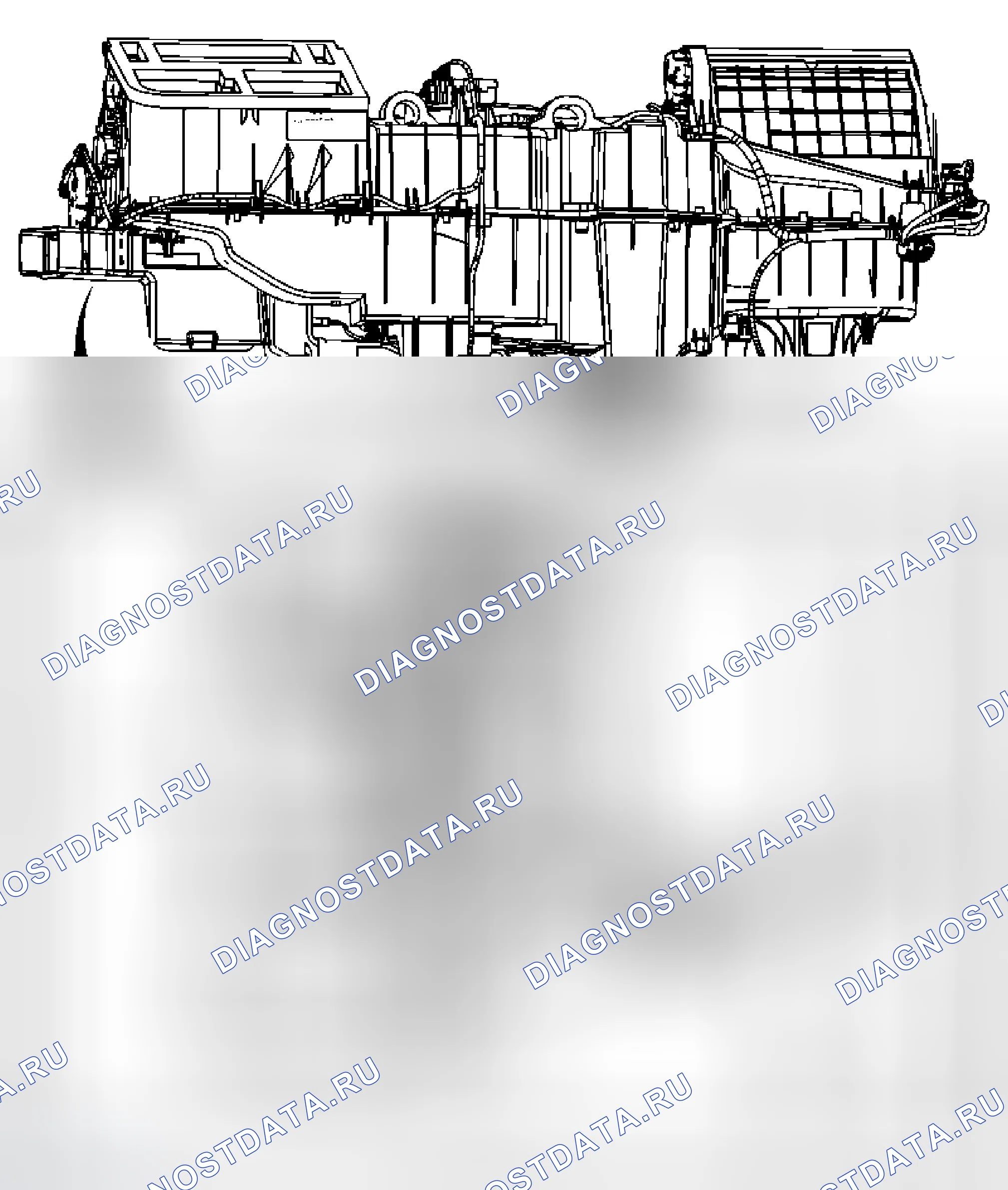 Рис. 35: Замена датчика температуры воздуха - нижняя левая сторона. Hummer H2 I рестайлинг