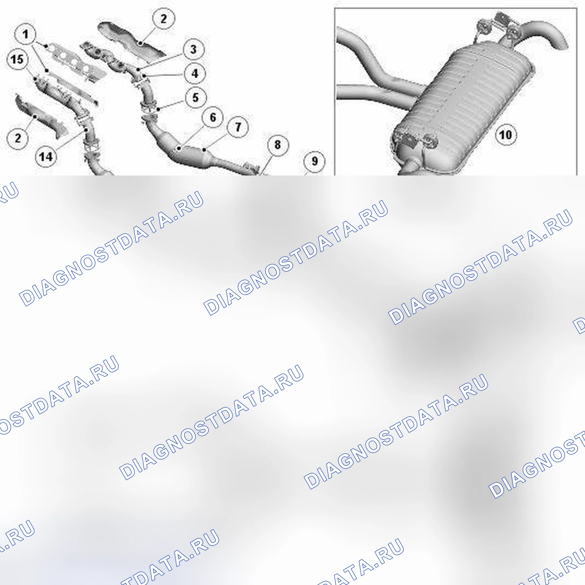 Рис. 1: РАСПОЛОЖЕНИЕ КОМПОНЕНТОВ 5.0L V8 - ОТ 2010MY. Land Rover Range Rover L322