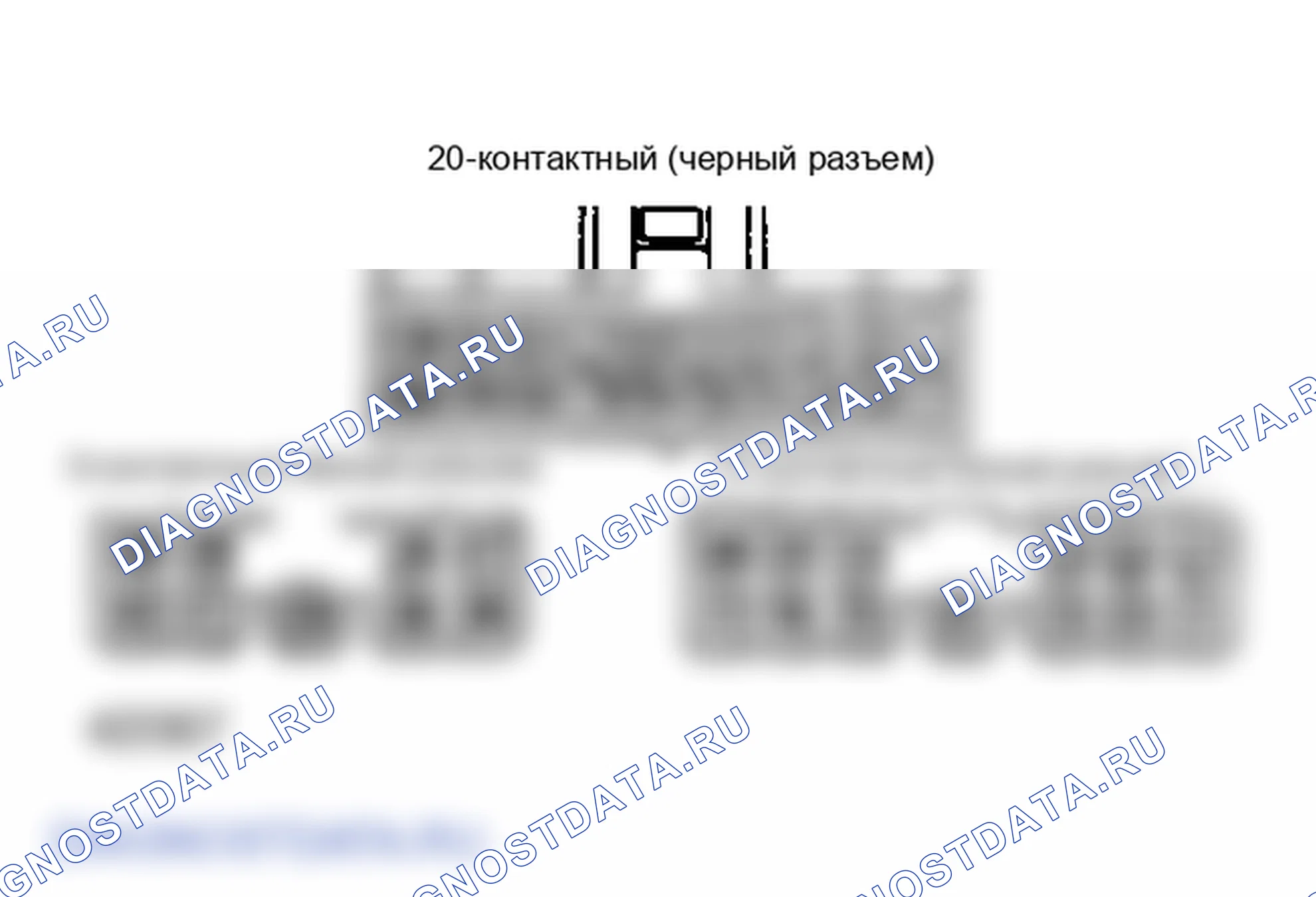 Рис. 11: Идентификация клемм разъема ЭБУ. Isuzu Impulse I