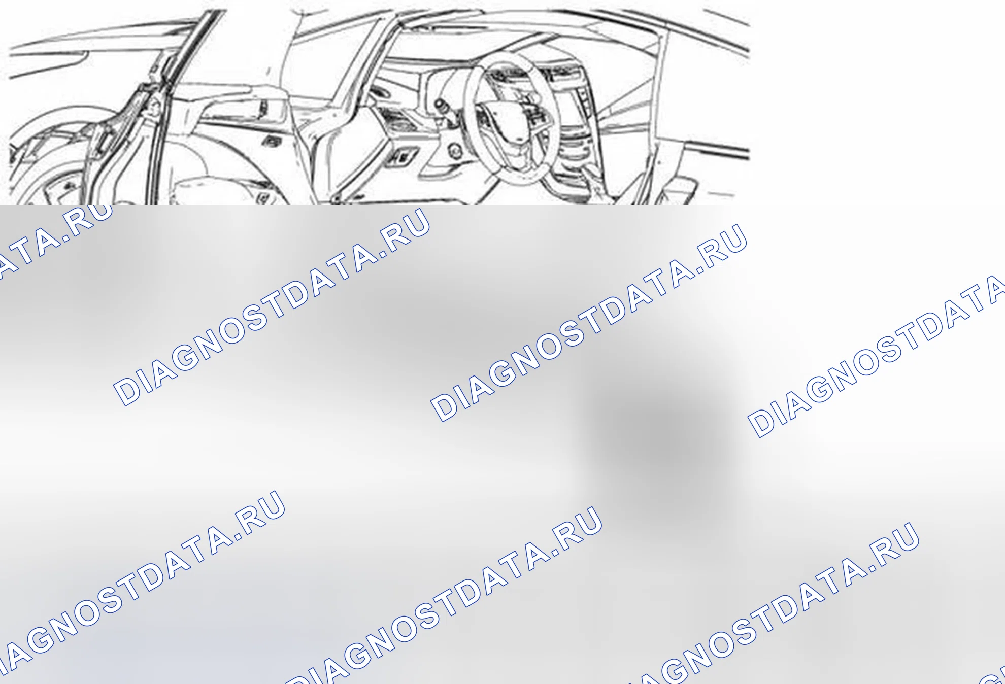 Рис. 59: Замена формовки подоконника передней боковой двери. Cadillac ELR I