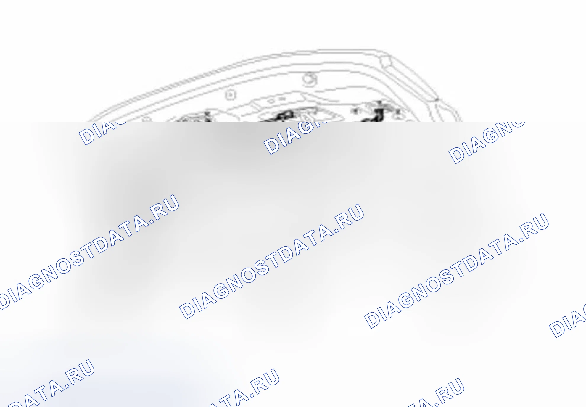 Рис. 54: Переключатель открытия крышки багажника. Hyundai Azera II