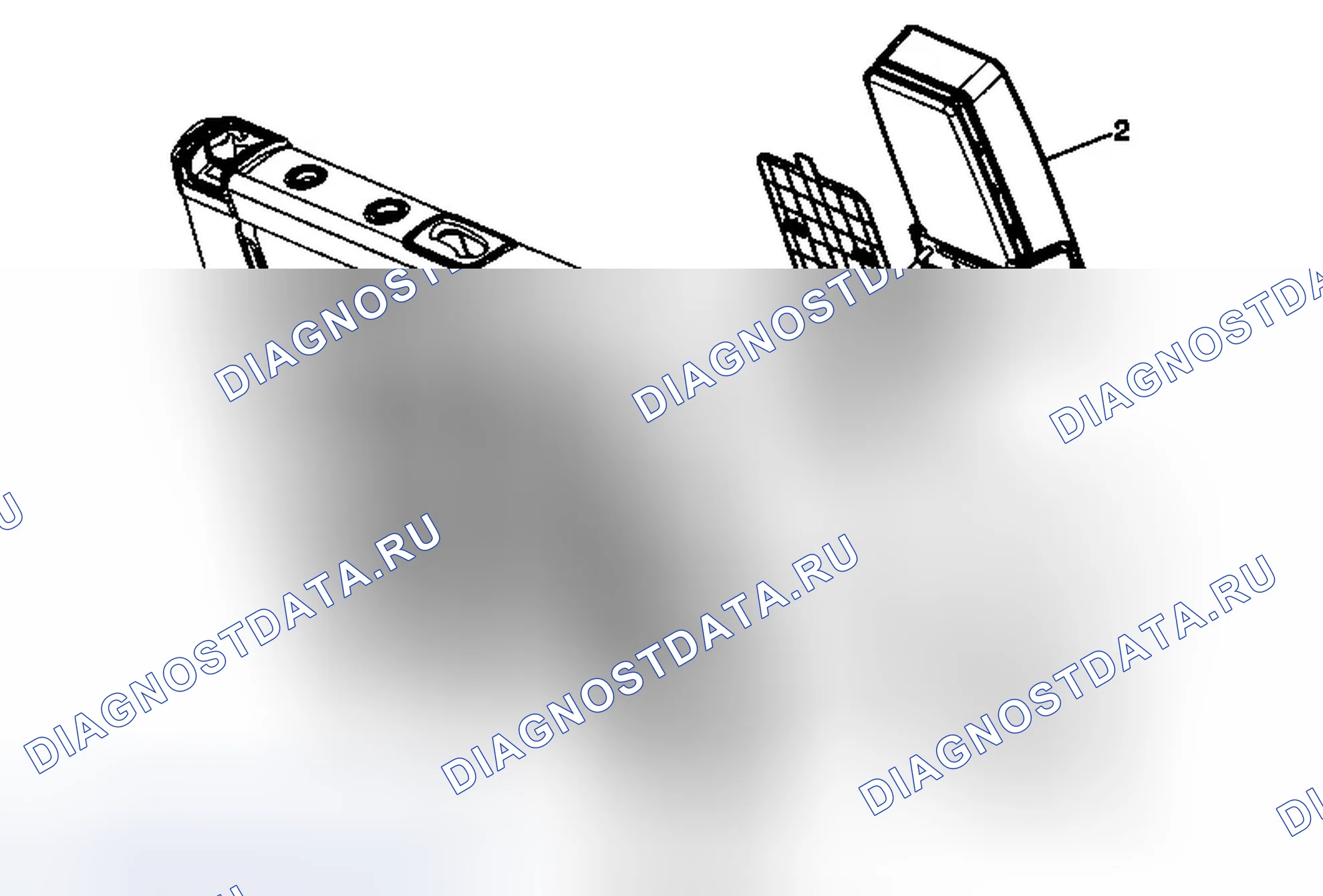 Рис. 25: Замена подлокотника заднего сиденья. Chevrolet Captiva I рестайлинг 2