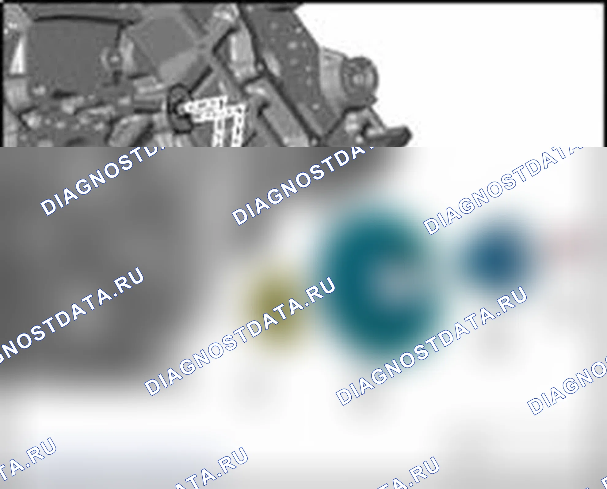 Рис. 185: Расположение установочных штифтов звездочки привода цепи ГРМ распределительного вала. Audi S8 D3 рестайлинг