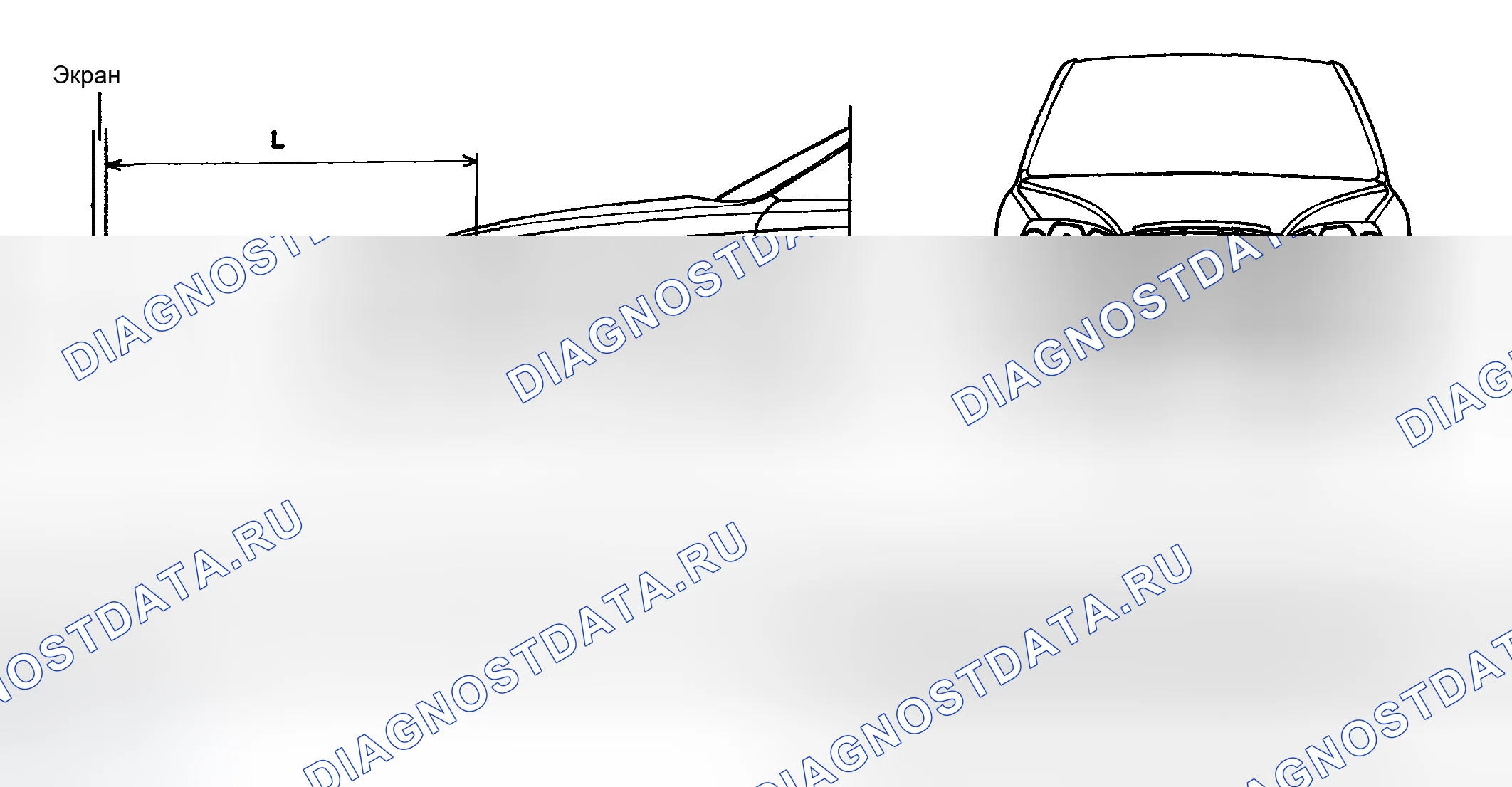 Рис. 28: ПРИЦЕЛИВАНИЕ ПЕРЕДНЕЙ ПРОТИВОТУМАННОЙ ФАРЫ. Hyundai Elantra III рестайлинг