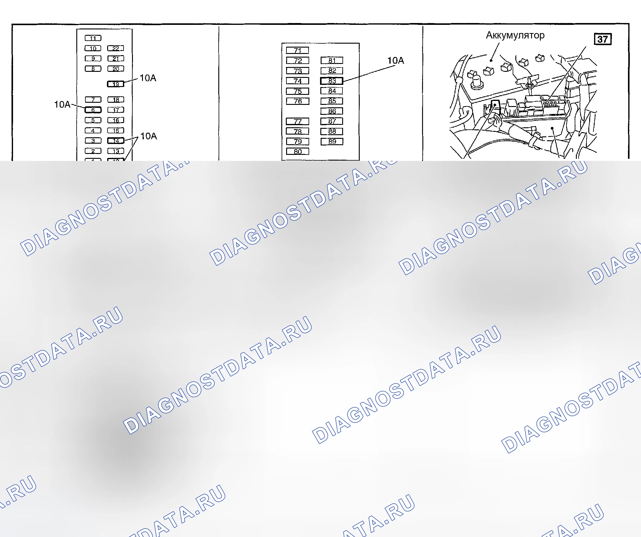 Рис. 216: Расположение компонентов. Infiniti G35 III