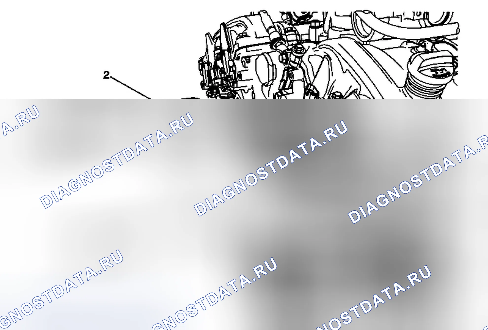 Рис. 47: Замена кронштейна крепления двигателя - правая сторона. Chevrolet Captiva I рестайлинг 2