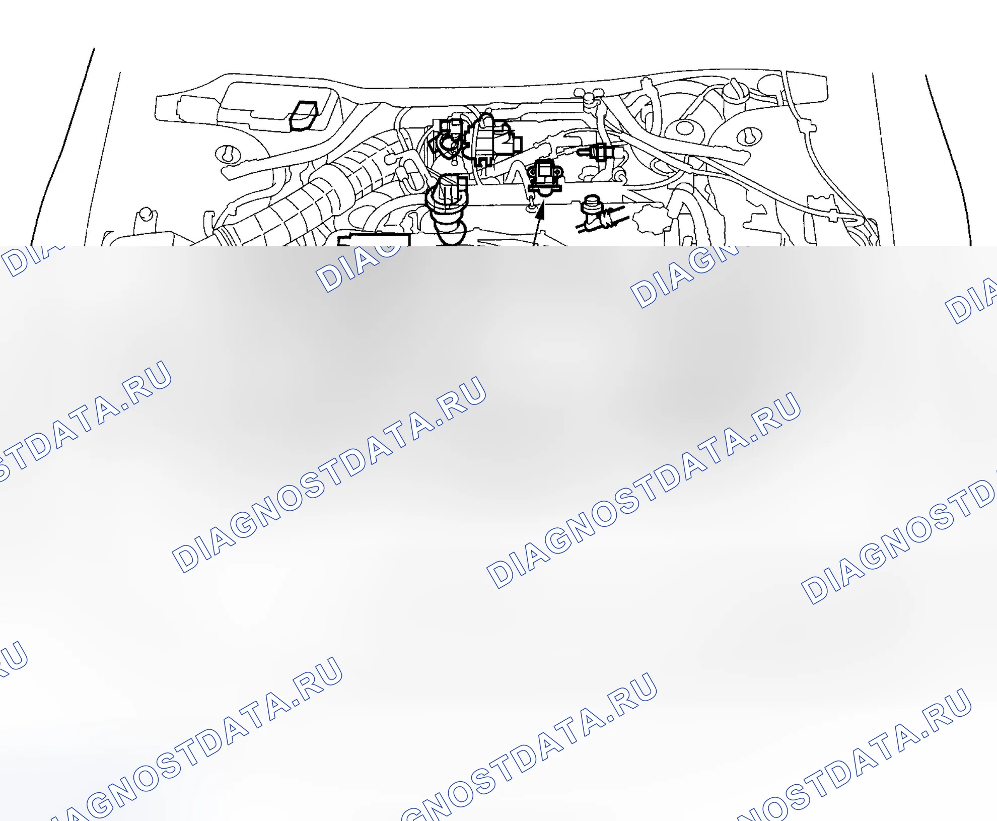 Рис. 32: Указатель расположения компонентов. Honda Accord VI