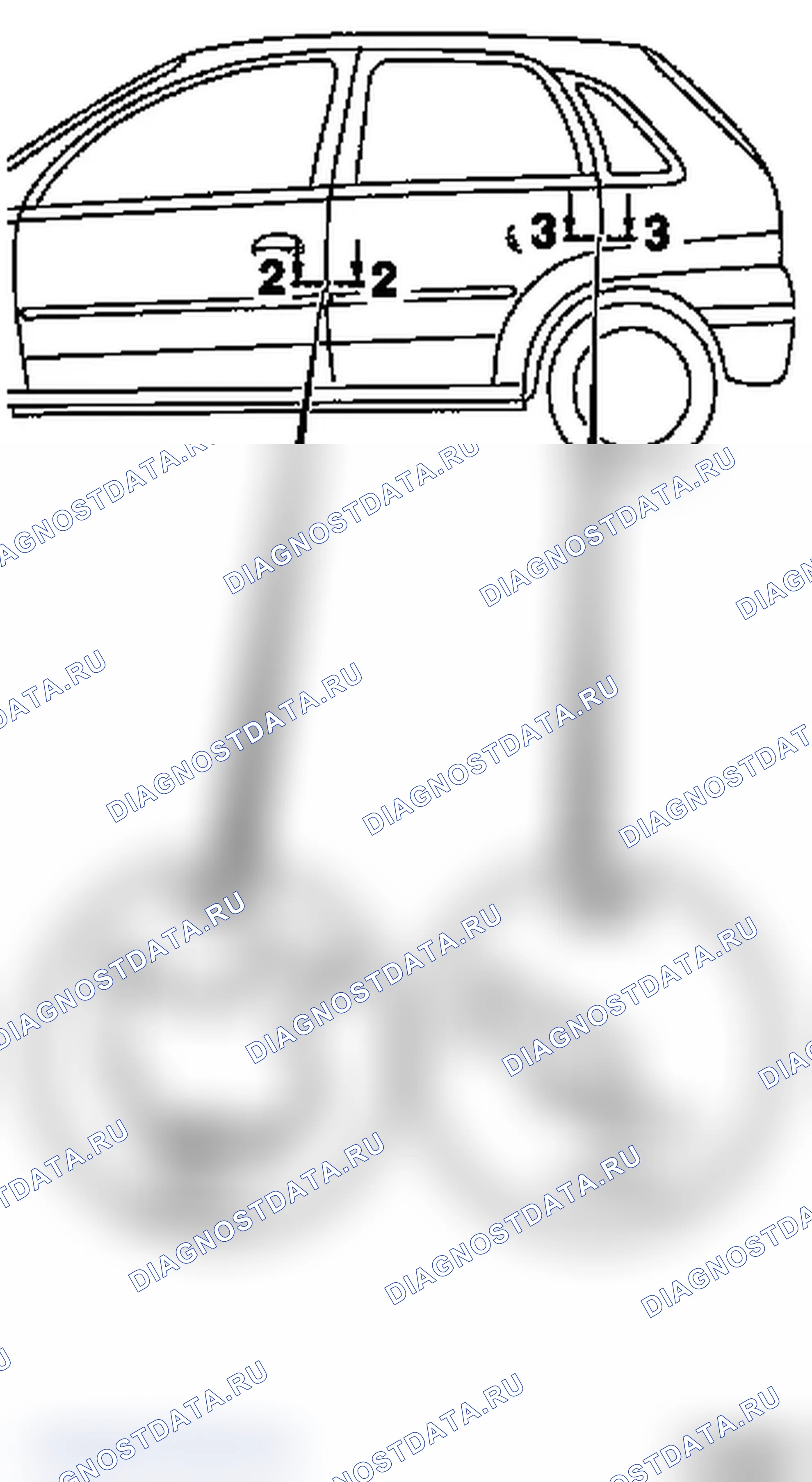 Демонтаж и монтаж задней двери - модели F 08, F 08 & W5L, F 68. Opel Corsa C