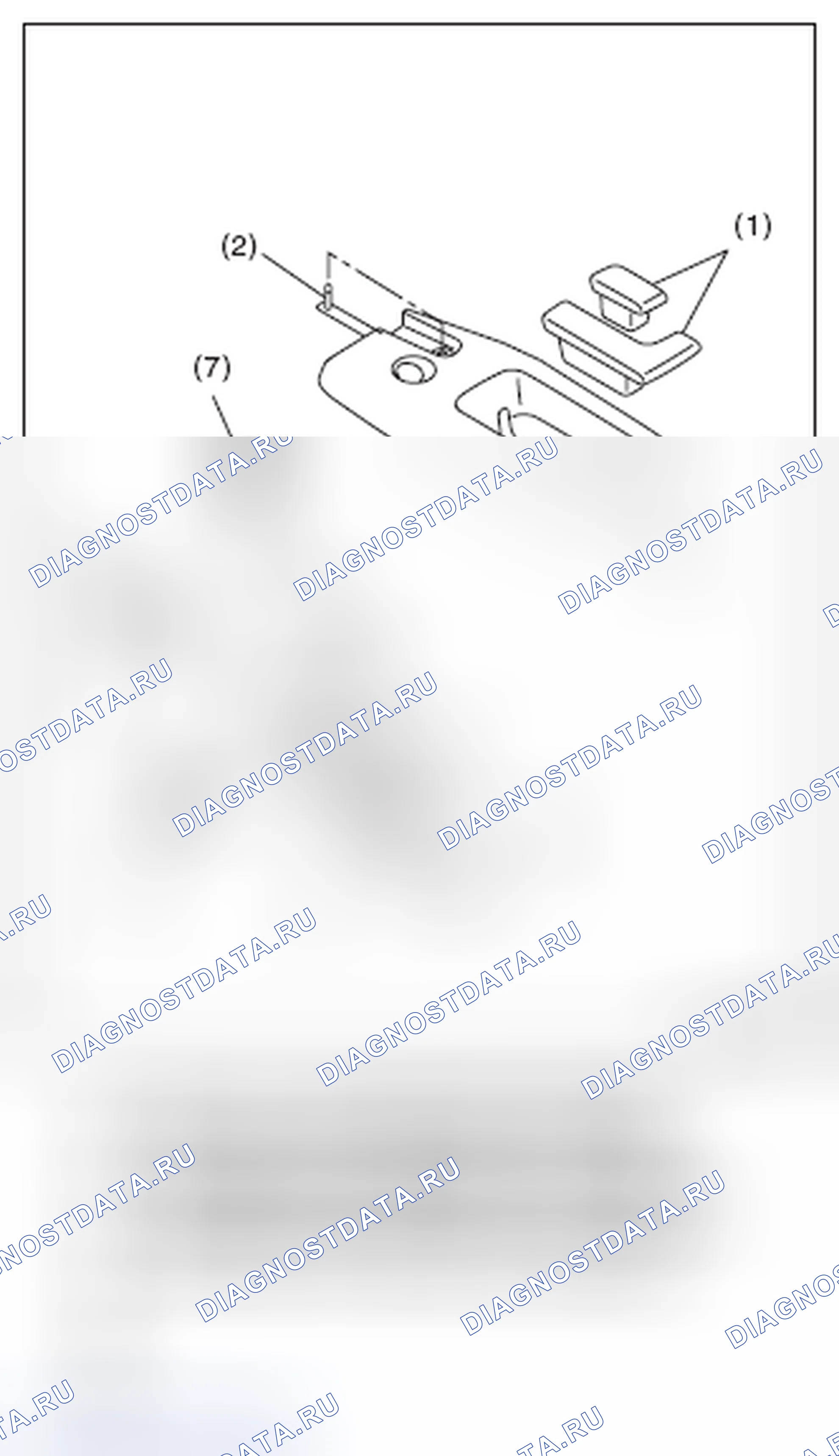 Рис. 112: ОТКРЫВАТЕЛЬ КРЫШКИ БАГАЖНИКА. Subaru Impreza GK