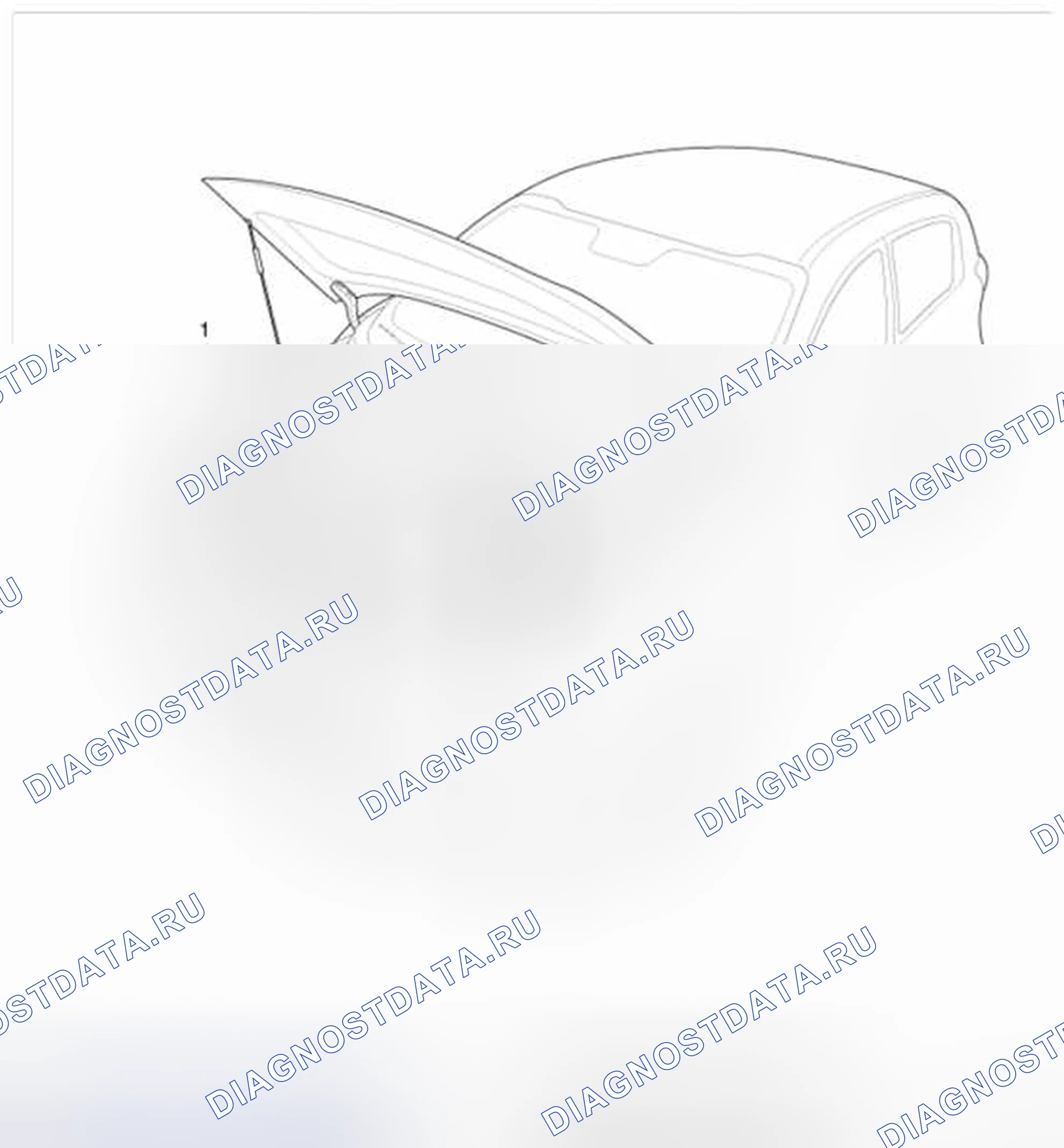 Рис. 10: Расположение предупредительных/предупреждающих надписей. Haval Beast (Shenshou) I