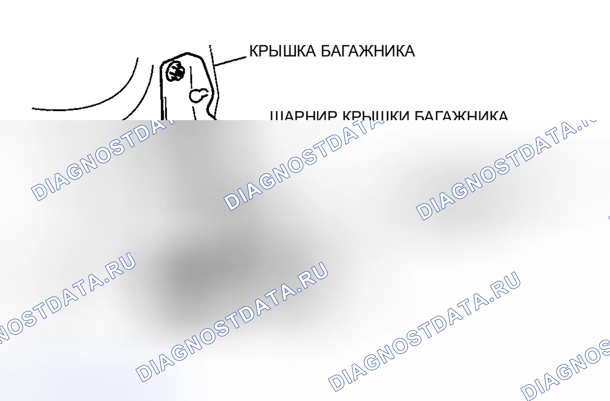 Рис. 12: Регулировка крышки багажника. Mazda RX-8 I