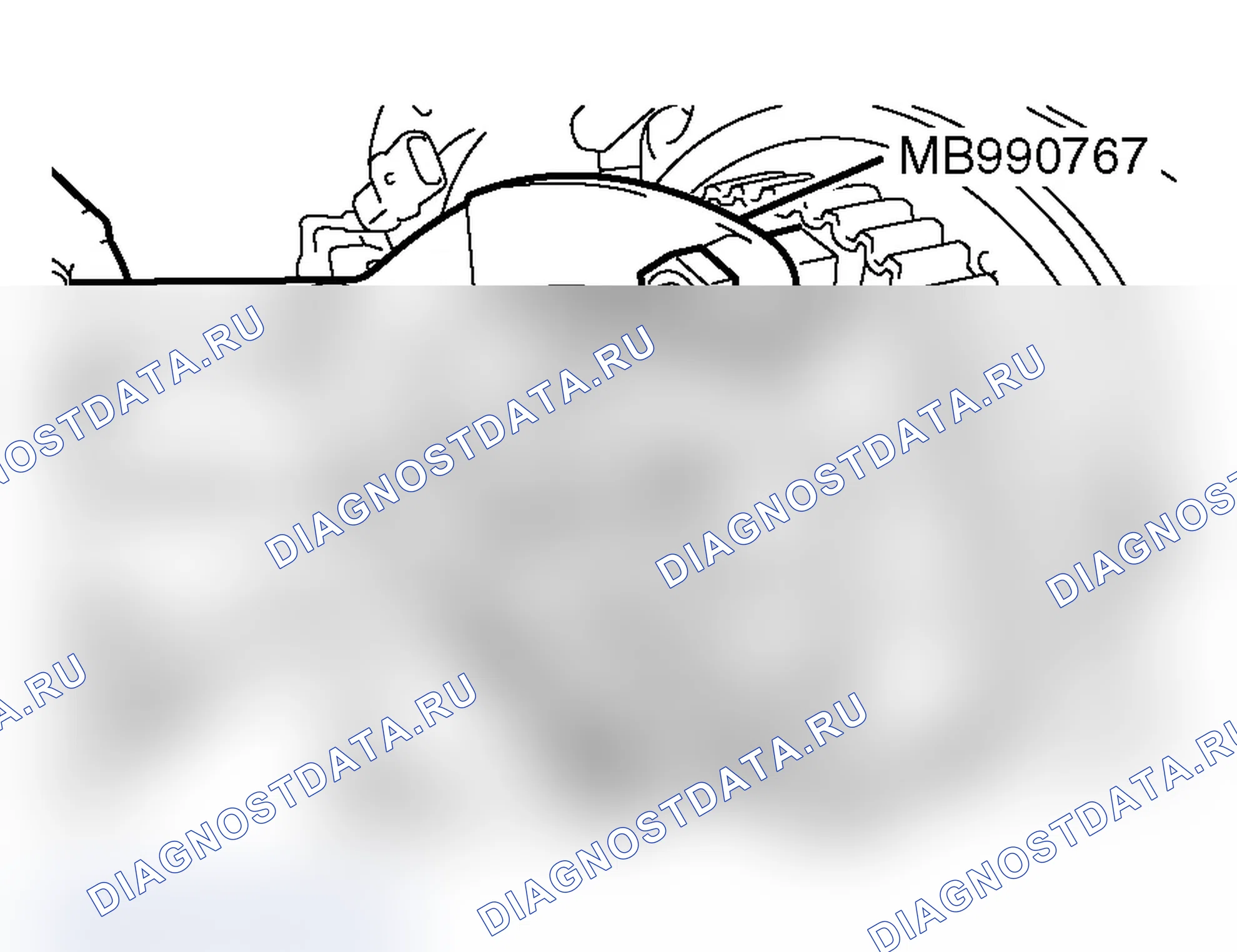 Рис. 392: <<H>> СНЯТИЕ ЗВЕЗДОЧКИ РАСПРЕДЕЛИТЕЛЬНОГО ВАЛА. Mitsubishi Lancer Evolution IX