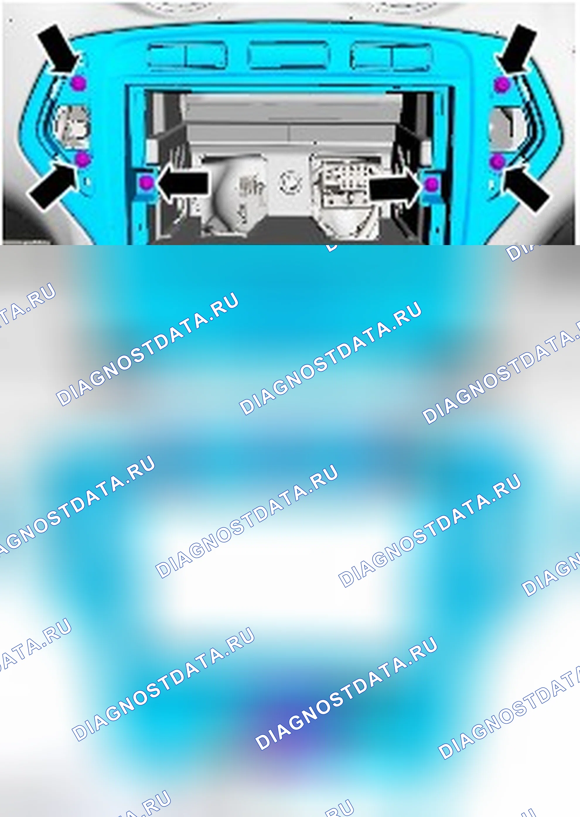 Как снять и установить панель управления. Ford Mondeo IV рестайлинг