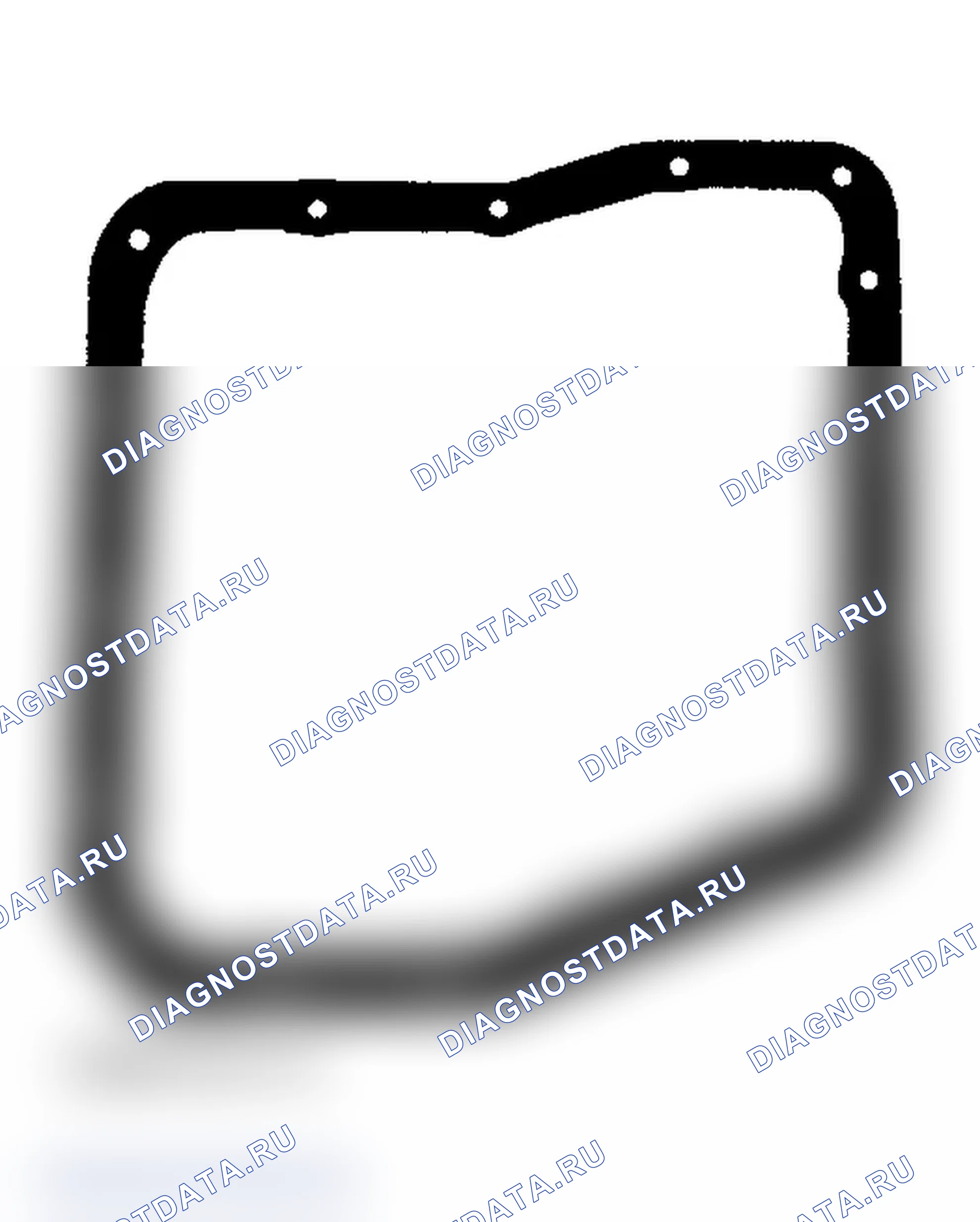 Рис. 173: Прокладка поддона Toyota A-540E, A-540H и A-541E. Honda Civic VI