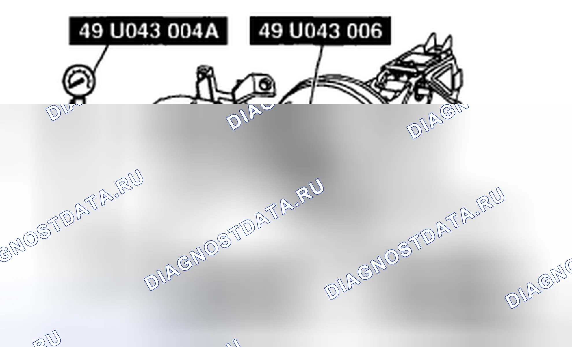 Рис. 44: ПРОВЕРКА ДАТЧИКА ДАВЛЕНИЯ ТОРМОЗНОЙ ЖИДКОСТИ. Mazda CX-7 I
