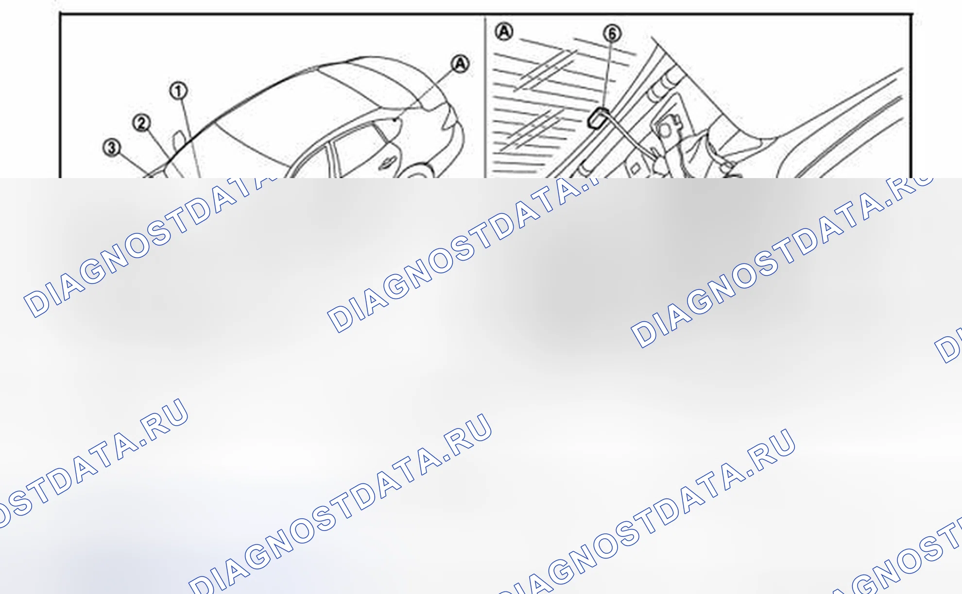 Рис. 28: Расположение компонентов. Infiniti Q70 I рестайлинг