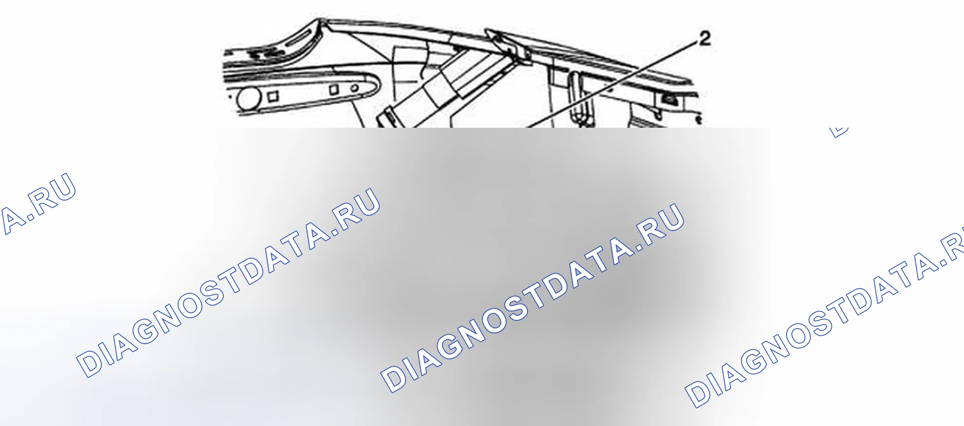 Рис. 4: Замена шланга омывателя фар. Chevrolet Corvette C6