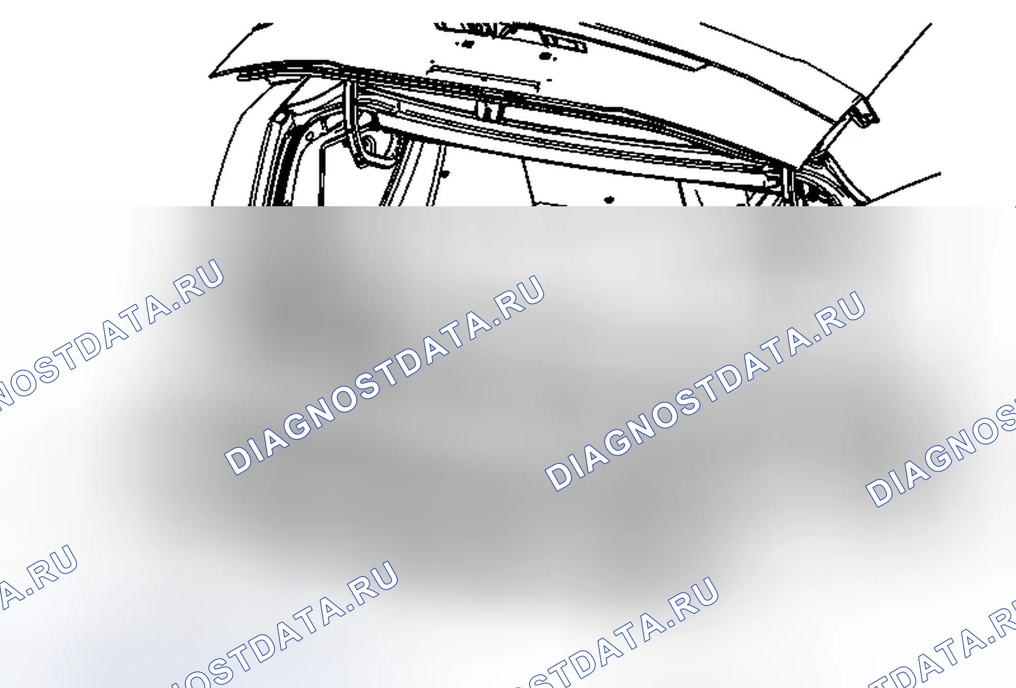 Рис. 22: Замена направляющего устройства заднего бампера. Cadillac ELR I