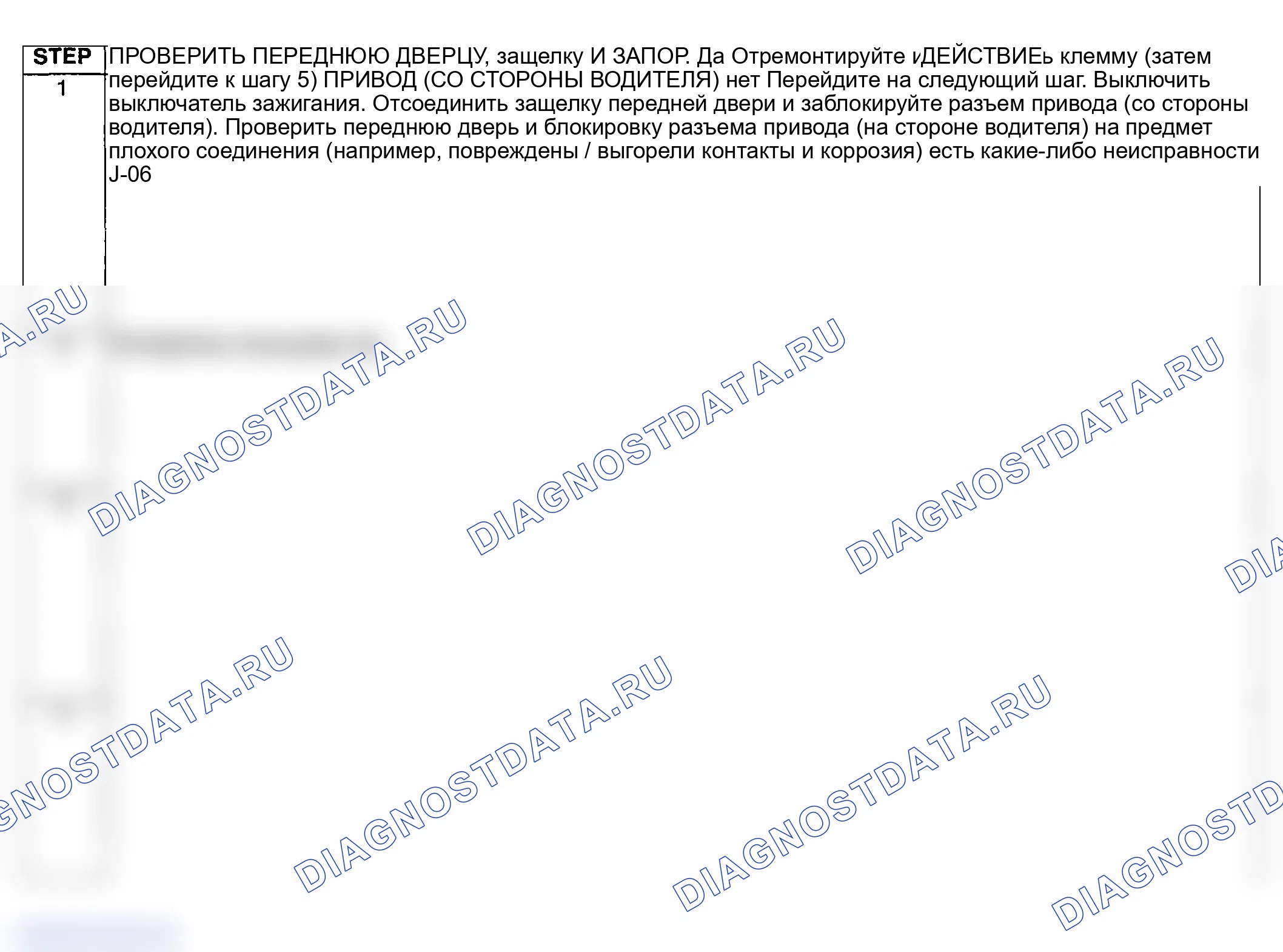 Рис. 9: Диагностическая процедура. Mazda 3 BK