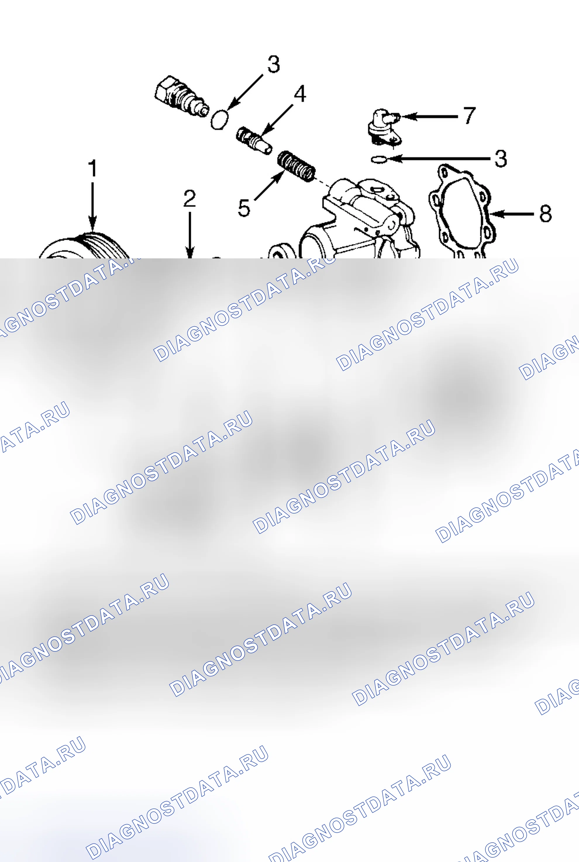 Рис. 10: Разборка и повторная сборка (Previa). Toyota Camry V30