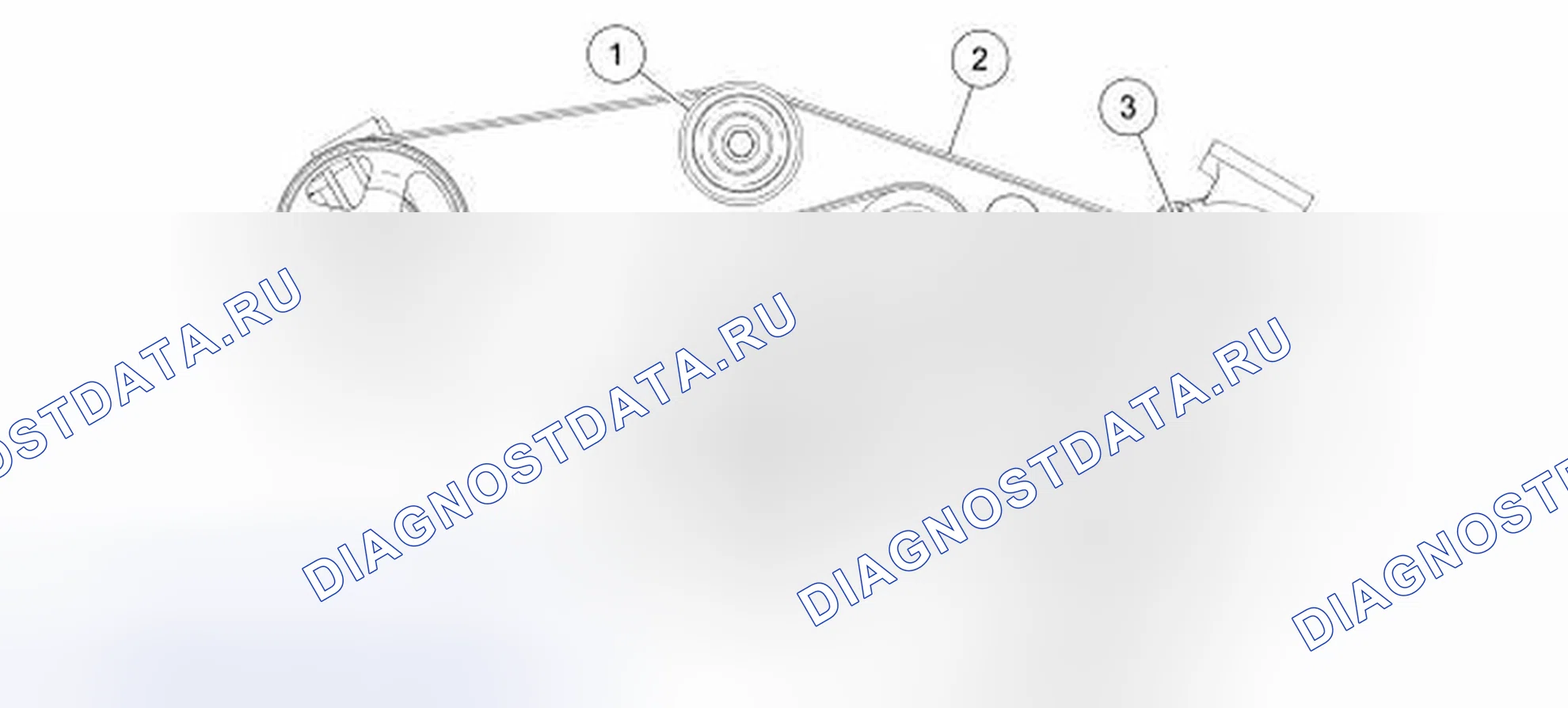 Рис. 6: Вспомогательный привод. Hyundai Maxcruz I