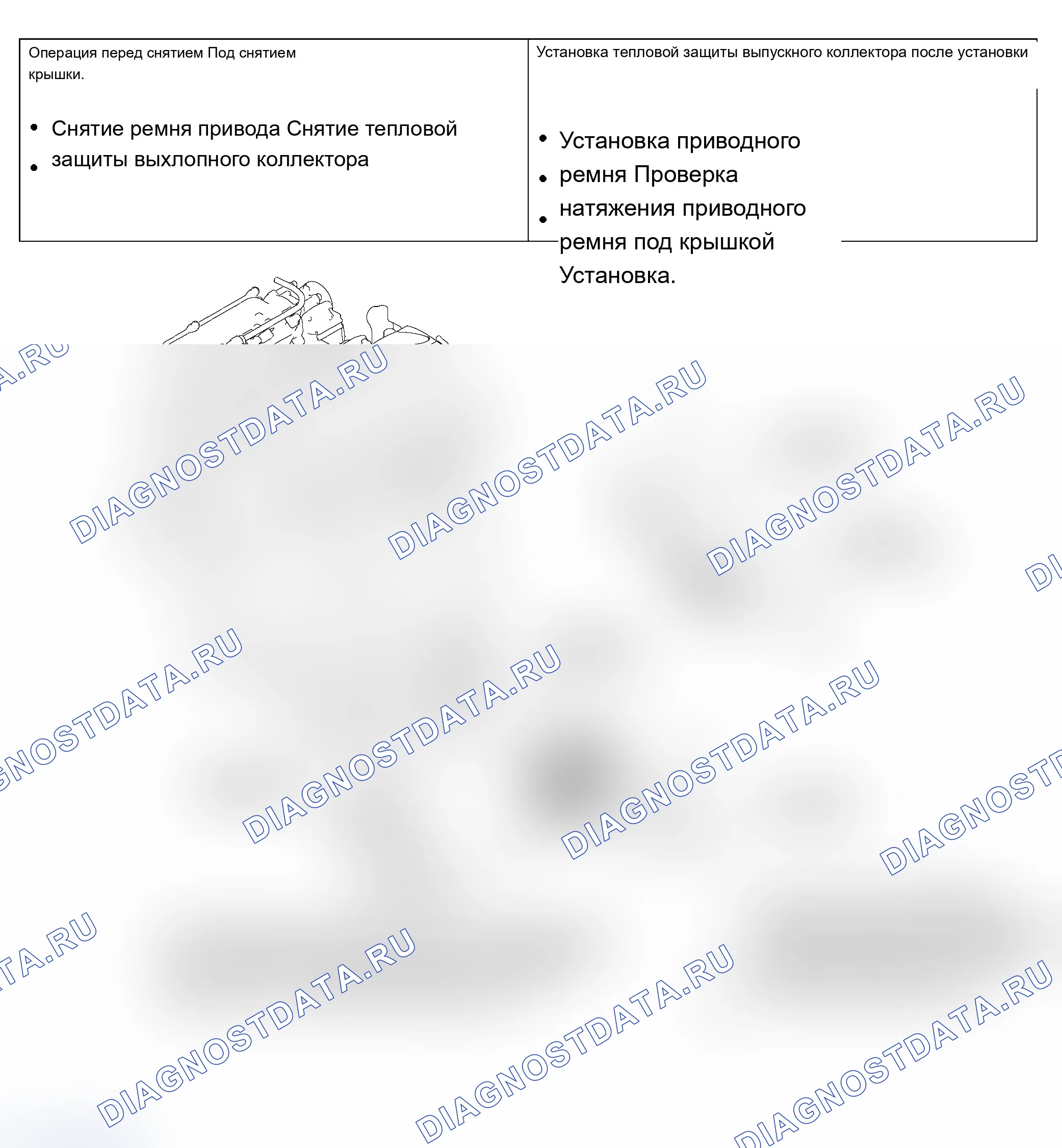 Рис. 22: ДЕМОНТАЖ И МОНТАЖ ДВИГАТЕЛЯ <2,4 л>. Mitsubishi Lancer Ralliart IX рестайлинг