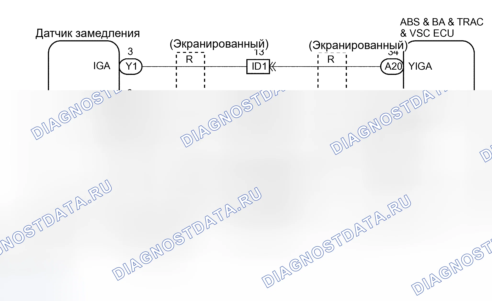 Рис. 100: электросхема. Toyota Avalon XX20 рестайлинг