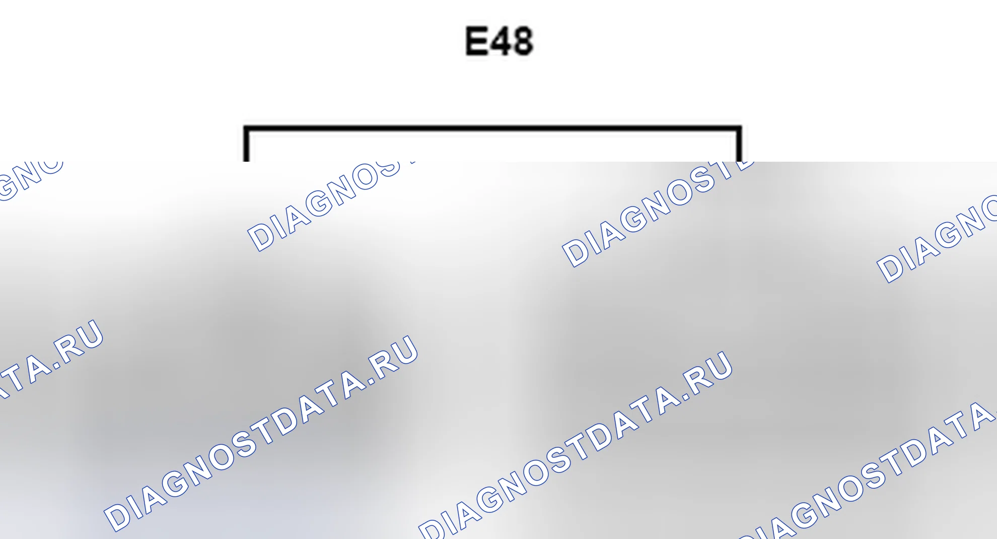 Рис. 1207: Вид с торца соединительного разъема (E48). Toyota Camry XV40