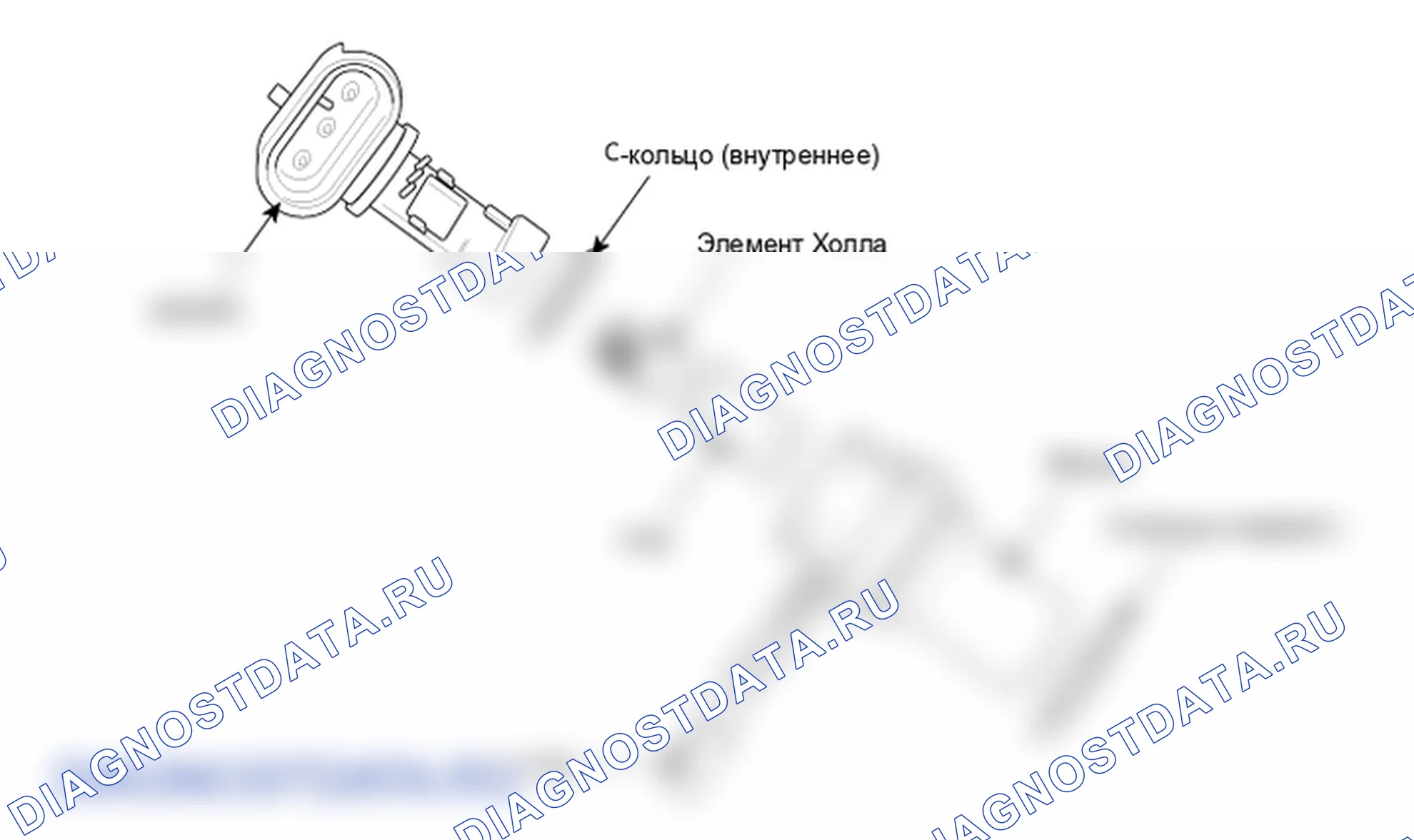Датчик положения распределительного вала (CMPS). Hyundai Santa Fe CM