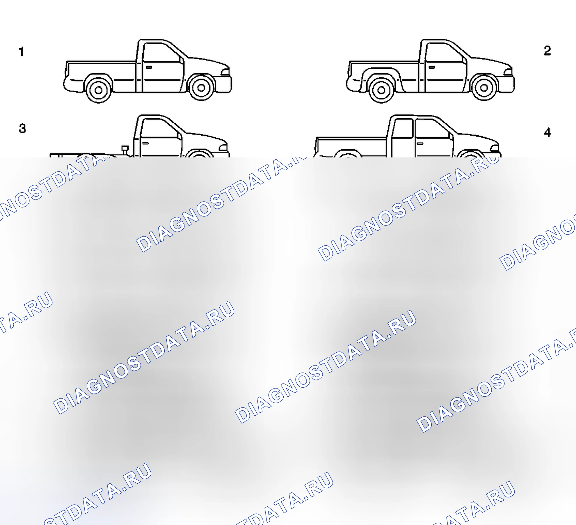 Рис. 7: Идентификация модели. GMC Sierra 3500 GMT800 early