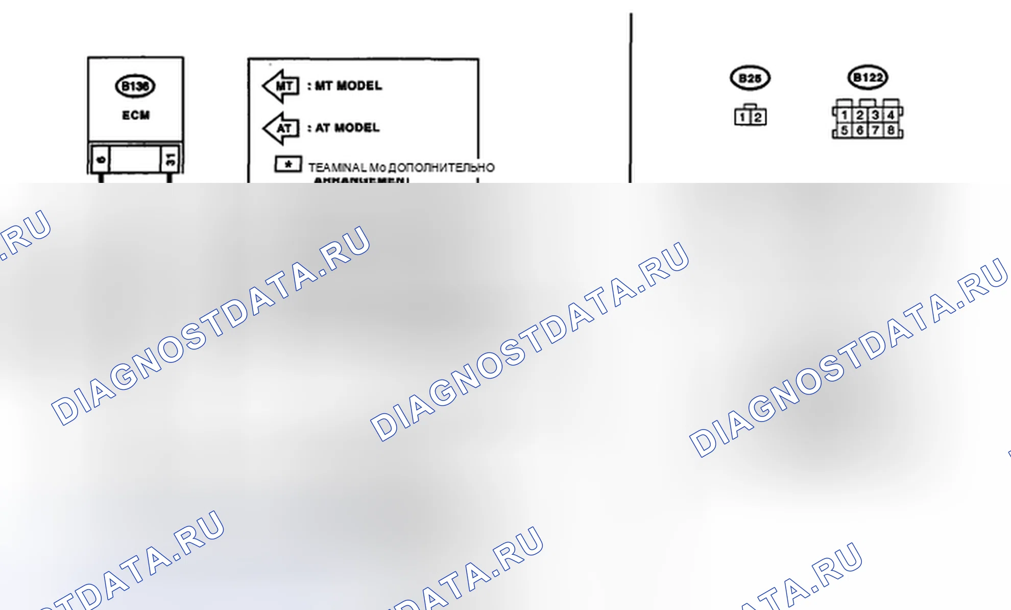 Рис. 15: электросхема. Subaru Outback BP рестайлинг