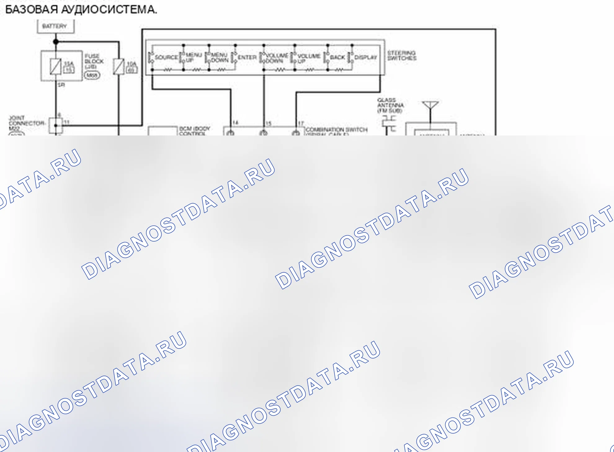 Рис. 22: электросхема. Nissan Pathfinder IV рестайлинг