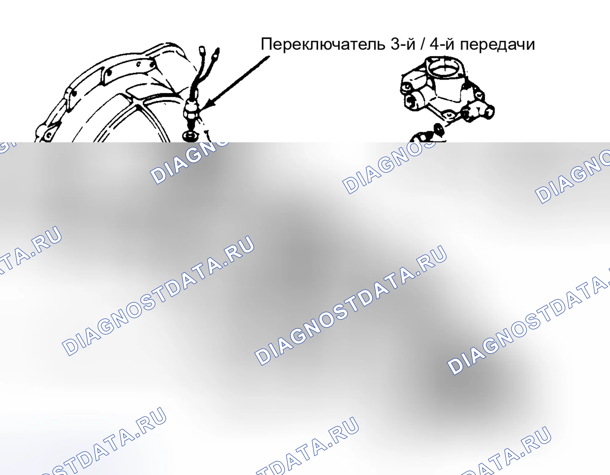Рис. 5: Расположение компонентов (5 из 6). Isuzu Trooper I