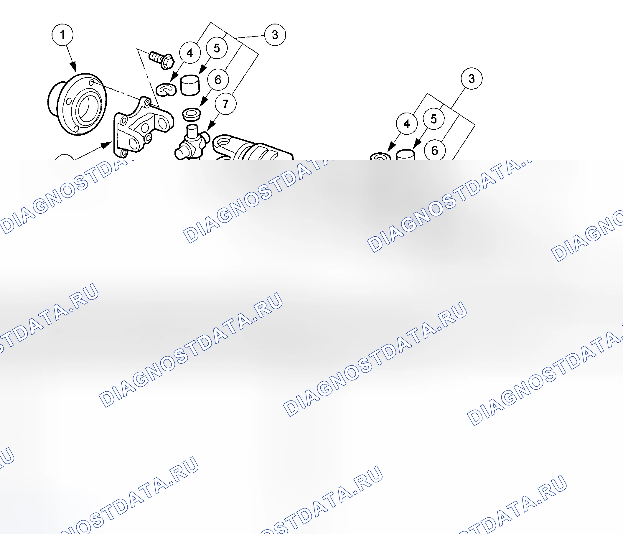 Рис. 1: Приводной вал. Ford Cutaway E350 Super Duty 