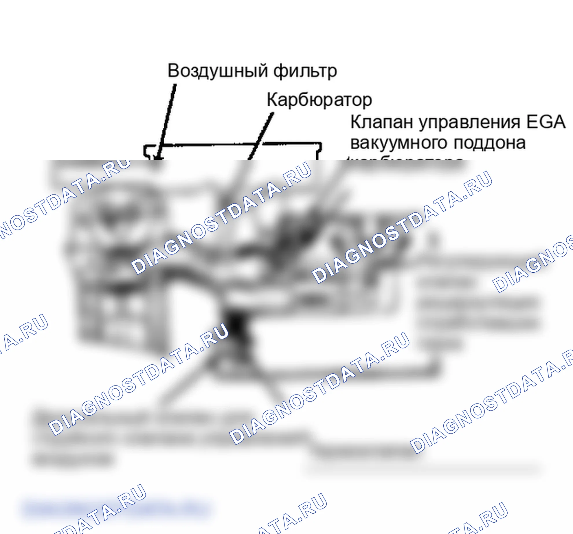 Рис. 3: СИСТЕМА рециркуляция отработавших газов. Hyundai Excel I