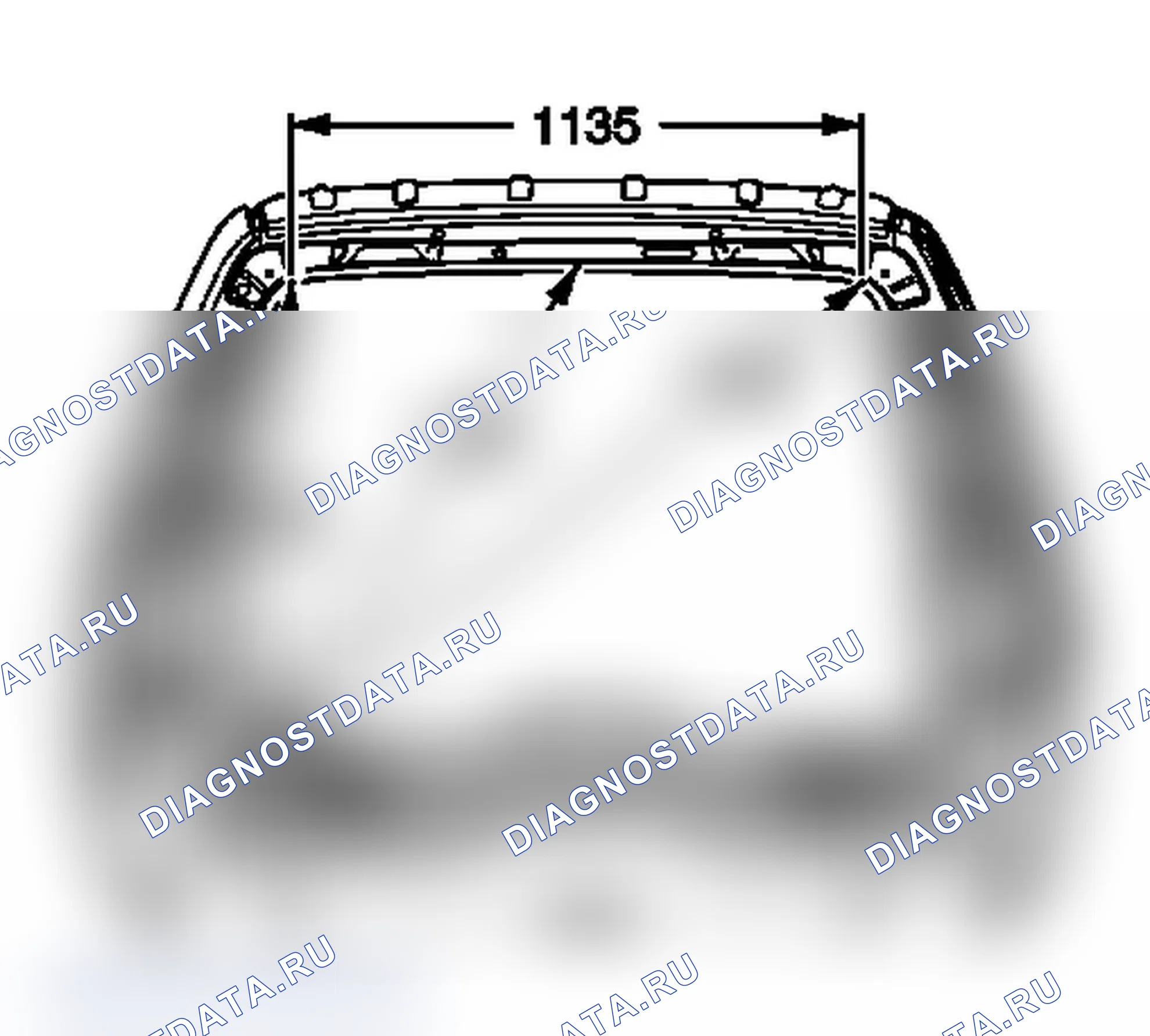Рис. 78: Размеры проема задней двери. Chevrolet Tahoe III