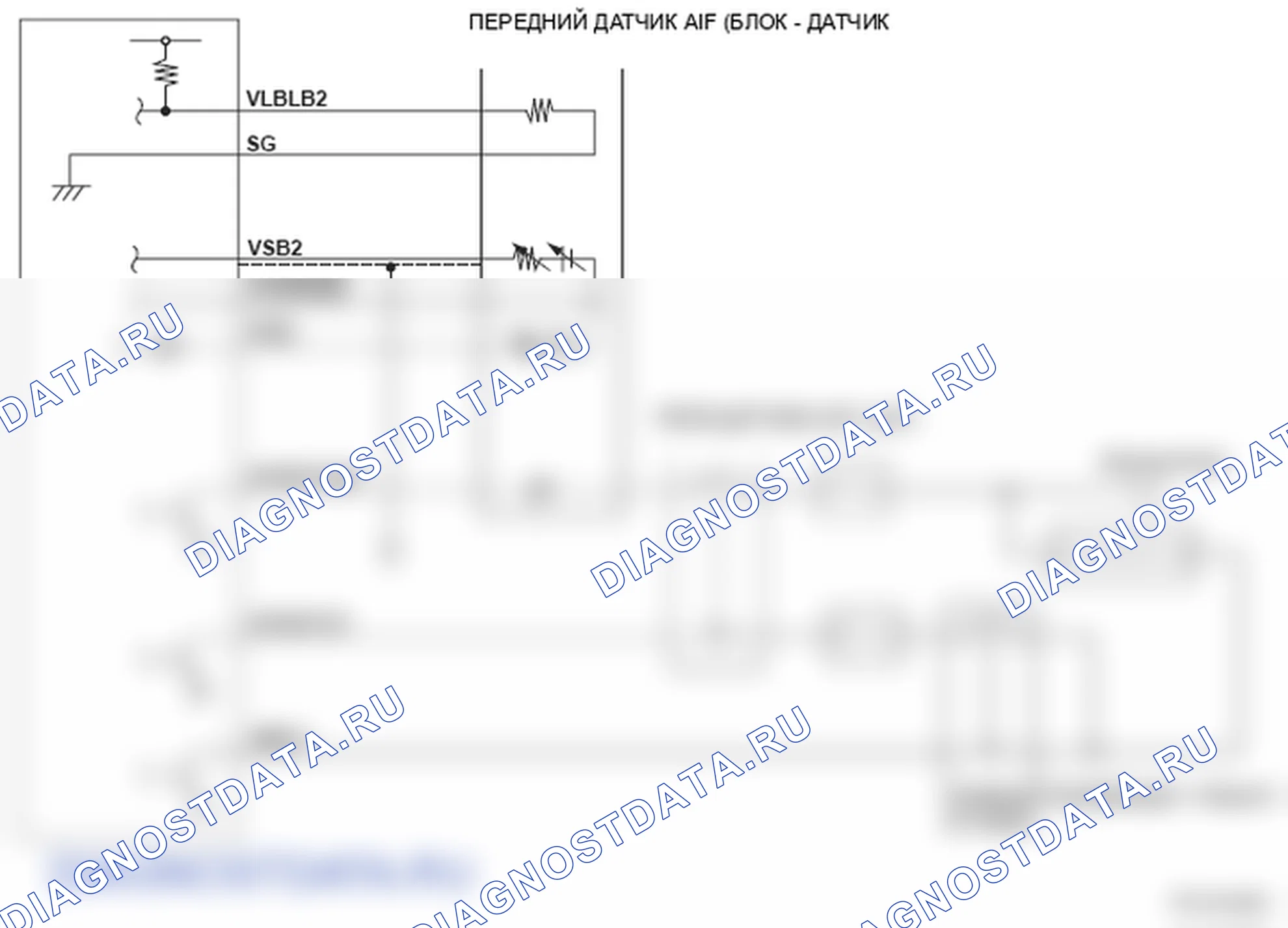 Рис. 304: Фронтальный датчик отношения воздух / топливо (A / F) (блок 2, датчик 1) - принципиальная схема. Honda Ridgeline I