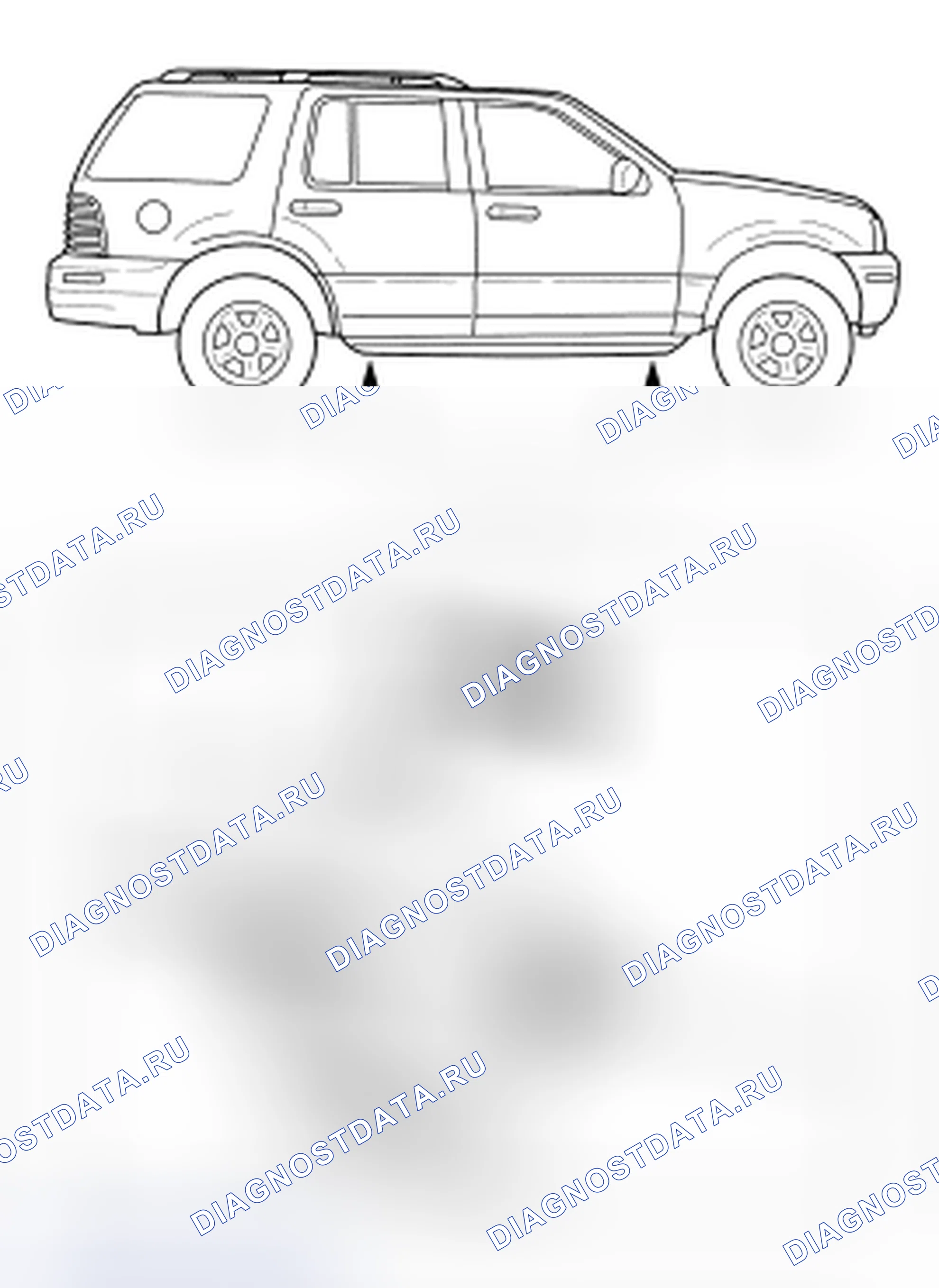 Рис. 1: Точки домкрата. Hyundai Mufasa I