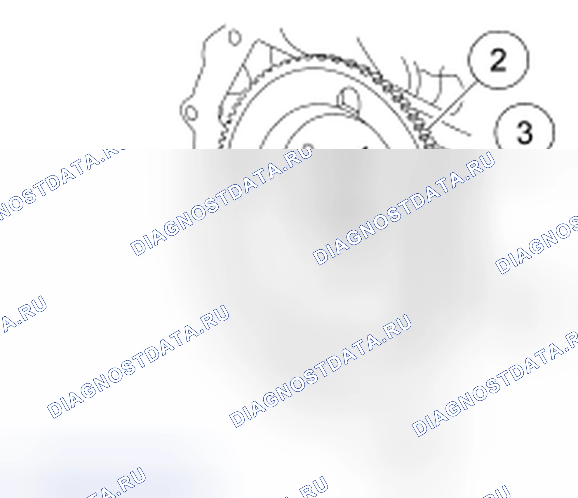Рис. 781: Проверка маховика. Hyundai Matrix I рестайлинг