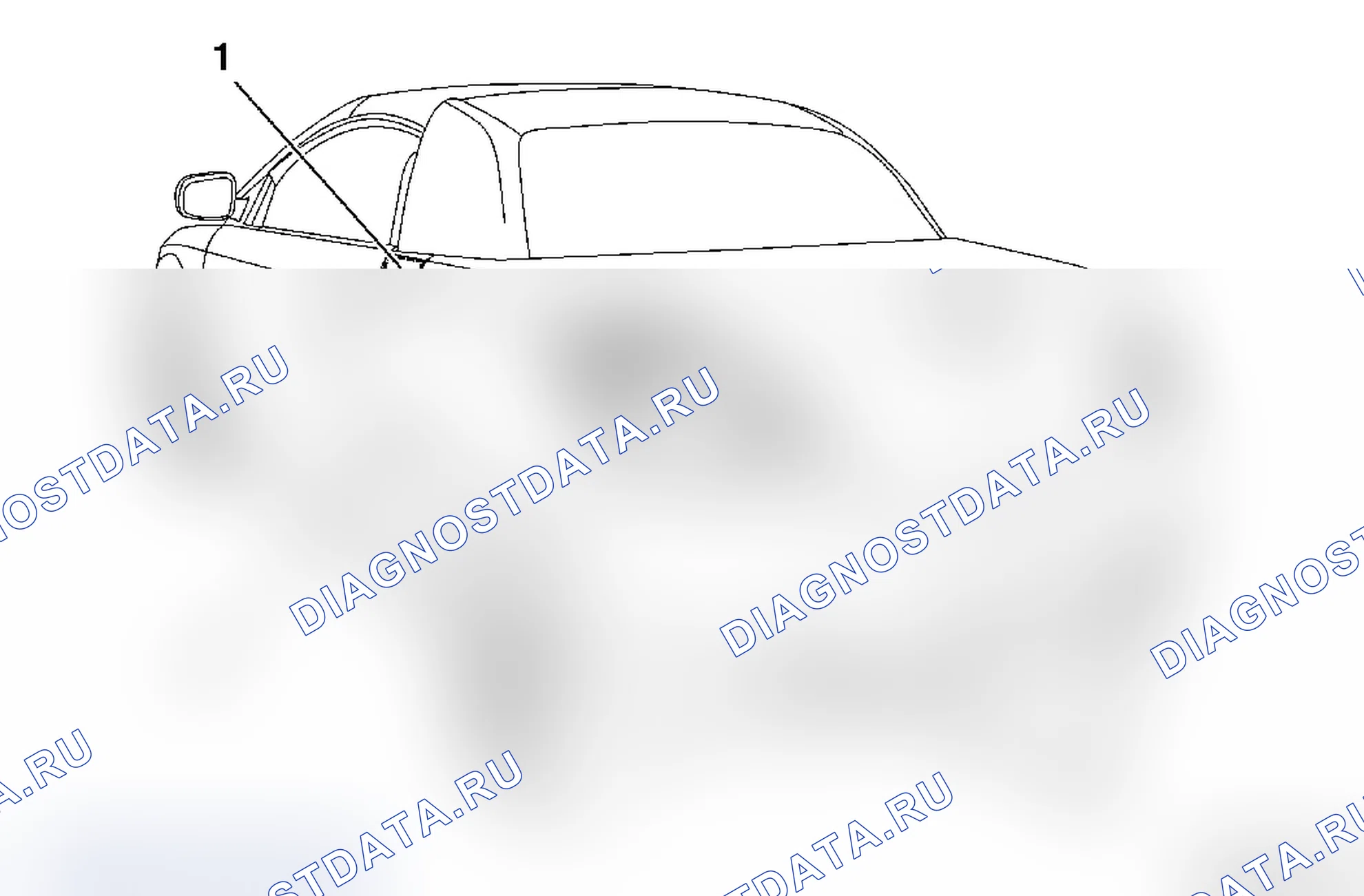 Расположение узлов парк-пилота. Opel Tigra B рестайлинг