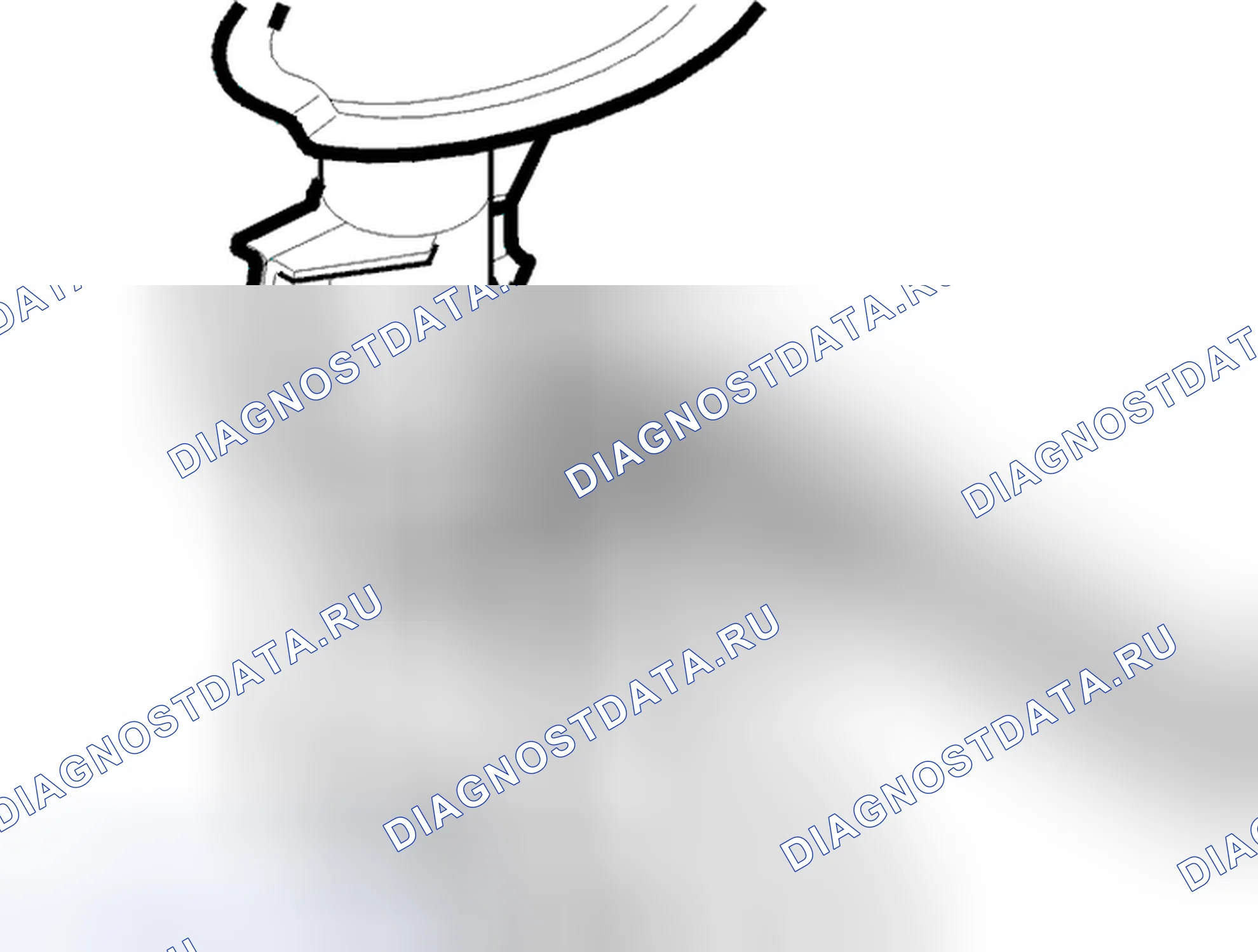 Рис. 53: Измерение перед снятием. Volvo C70 I