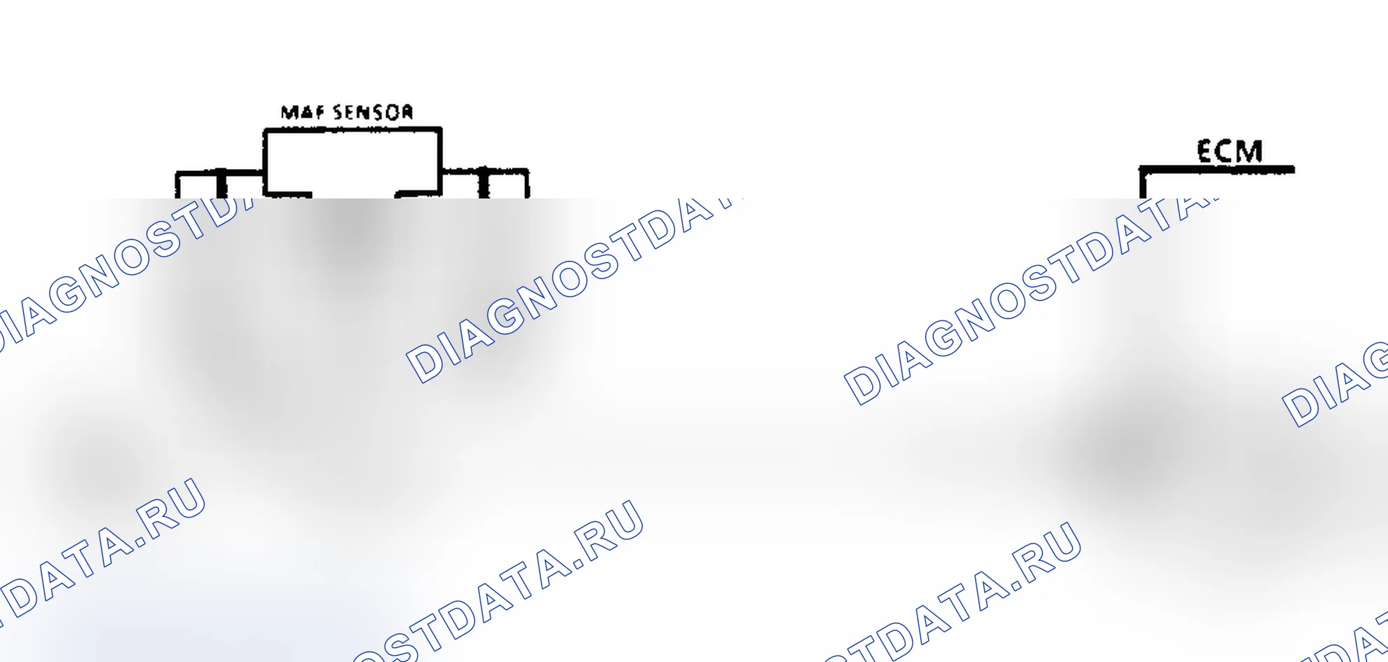 Рис. 628: Код EO34. Схема датчика массового расхода воздуха Ckt. Buick Riviera VII