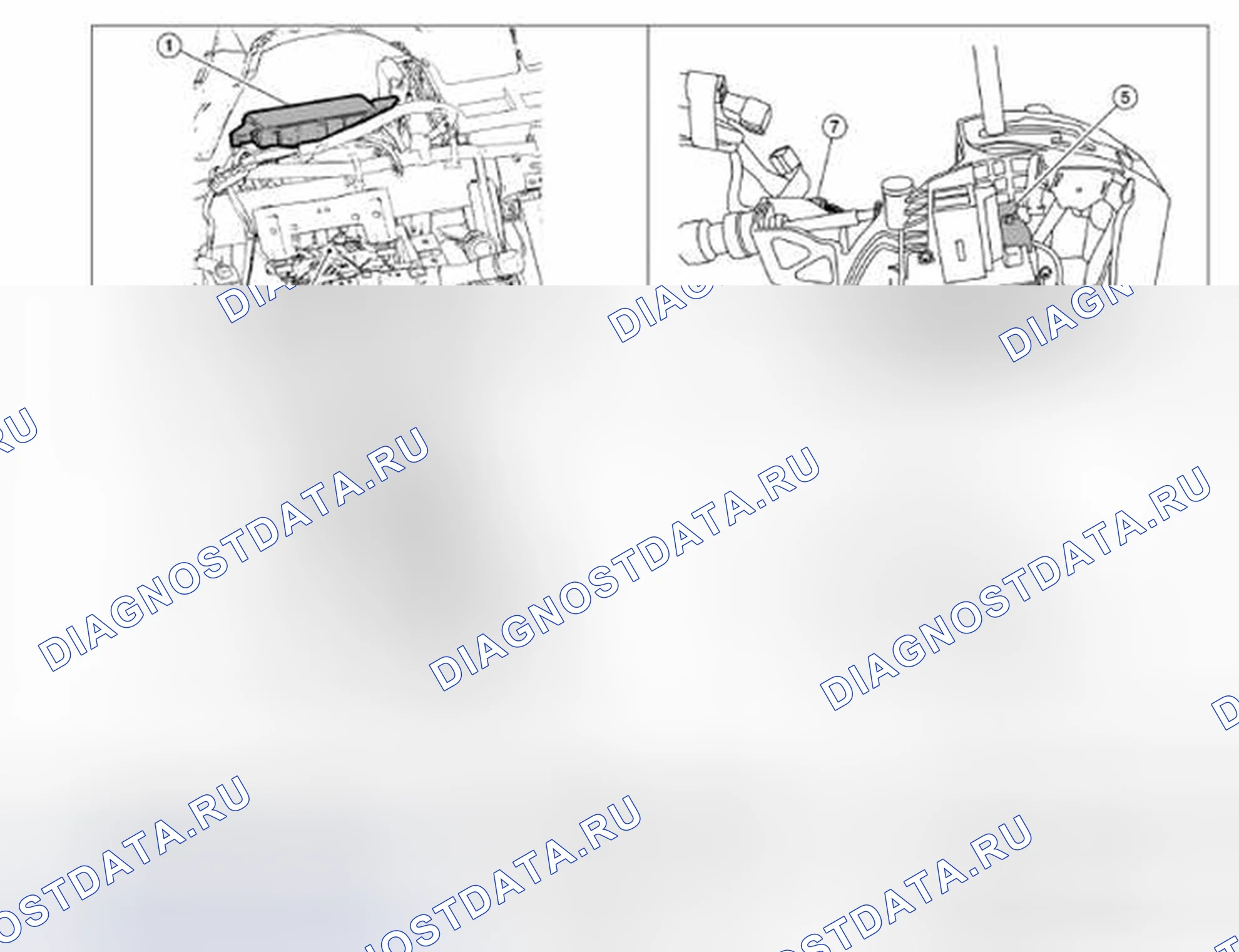 Рис. 9: Расположение компонентов. Nissan Altima L32 рестайлинг
