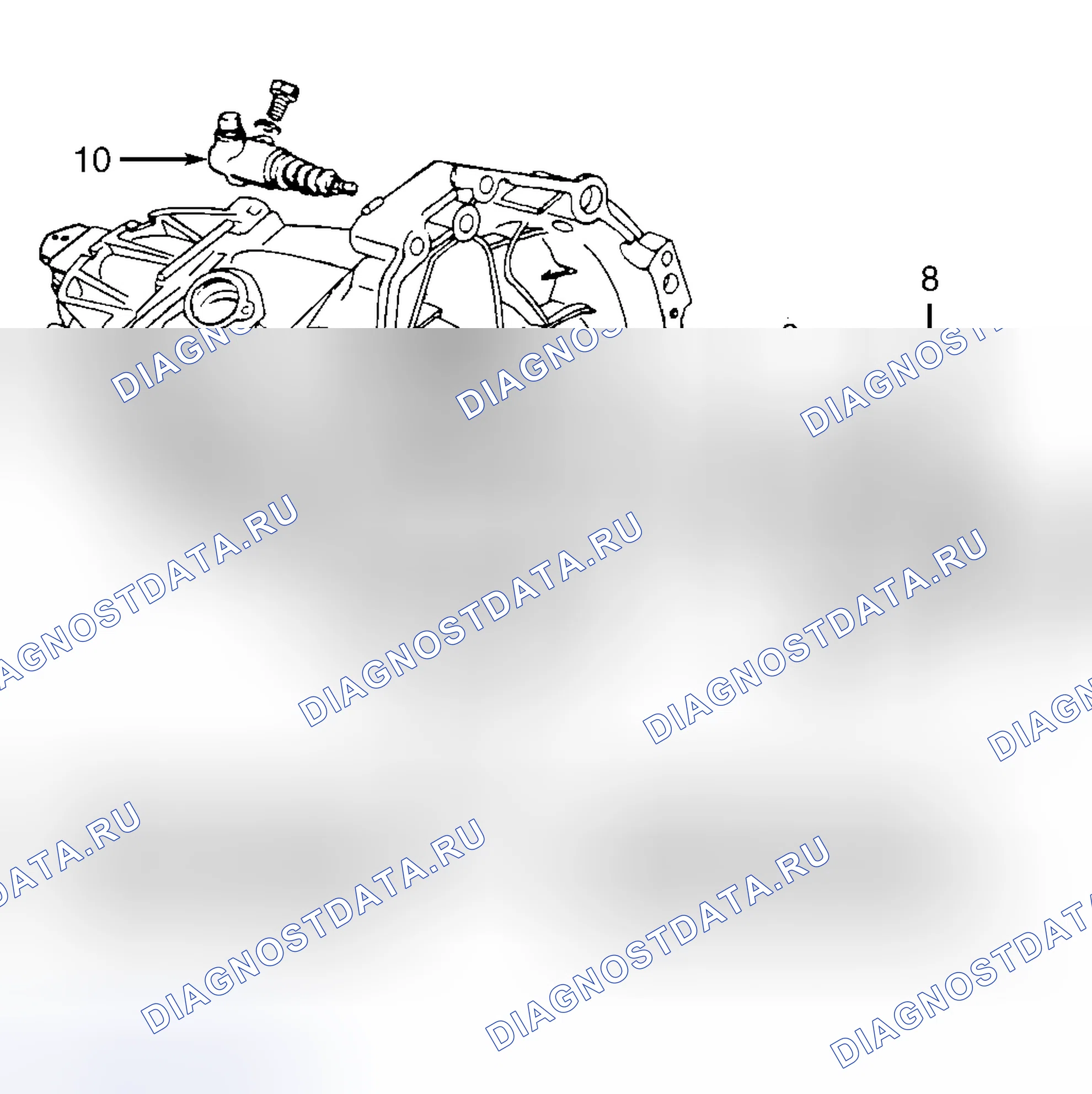 Рис. 1: Установка. Audi 90 B4