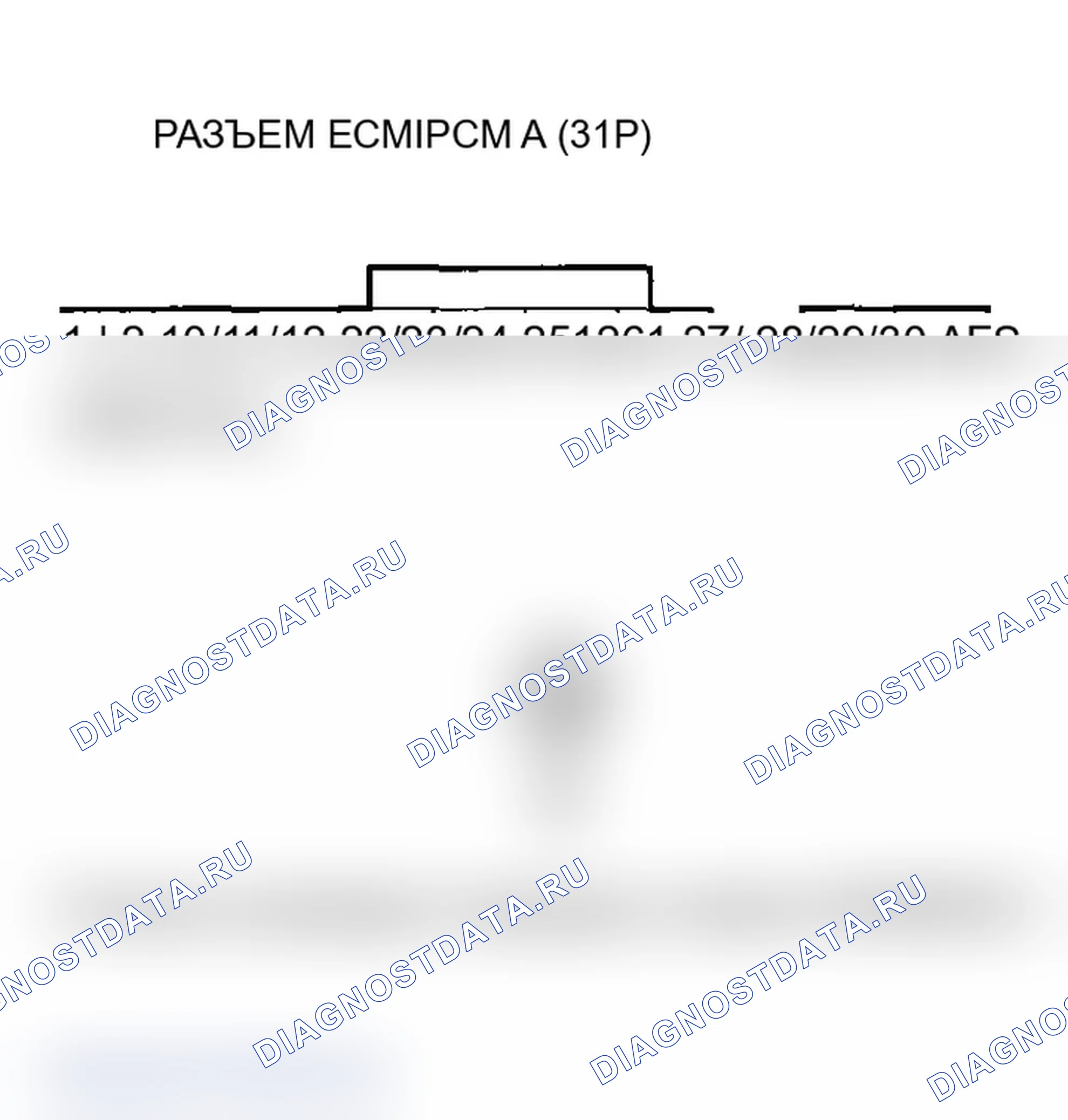 Рис. 206: Датчик расшифровка кода ошибки P2252: A/F датчик (датчик 1) AFS - цепь низкого напряжения (модель 2004 г.). Acura RSX I