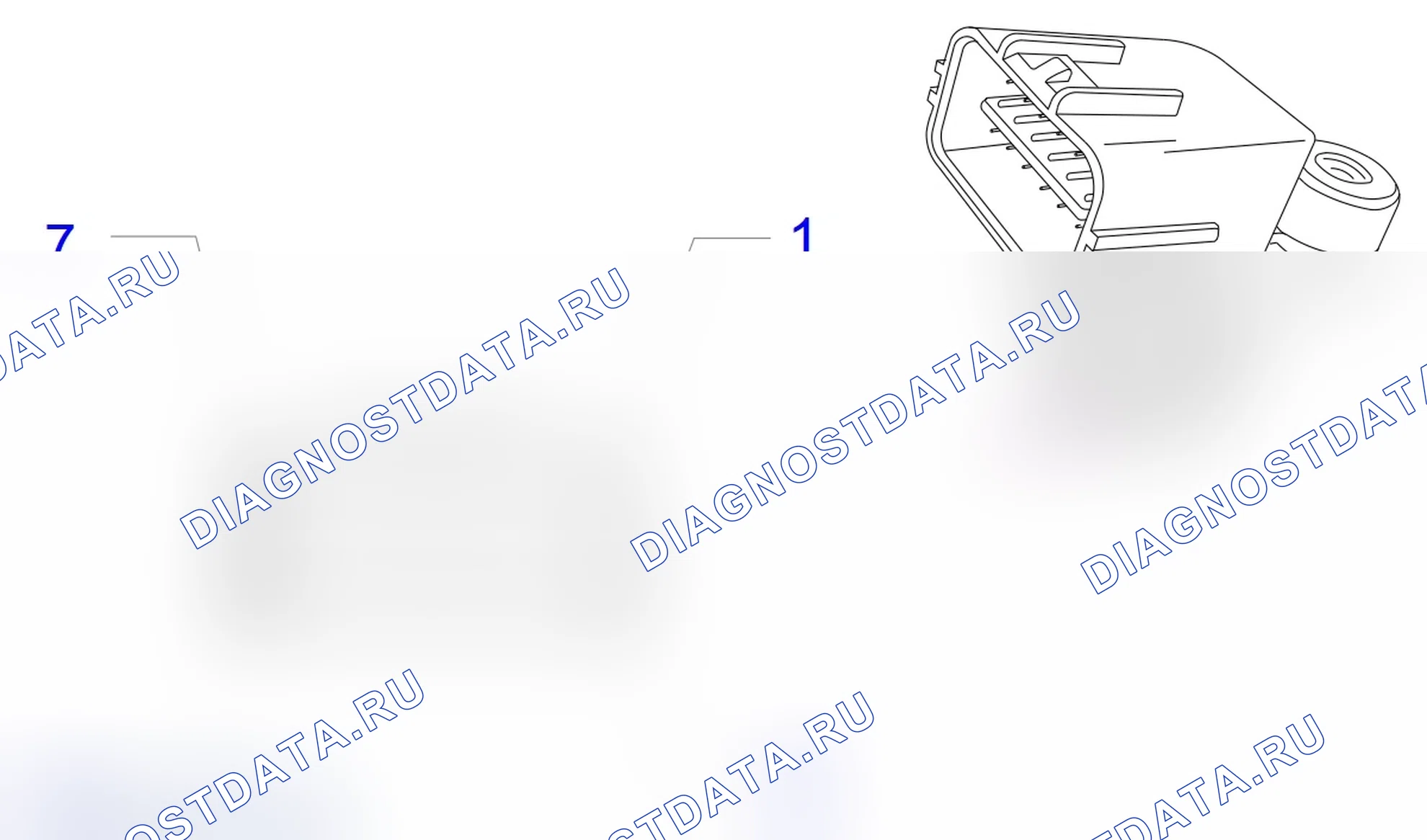 Распиновка разъёма X121. Opel Antara I рестайлинг