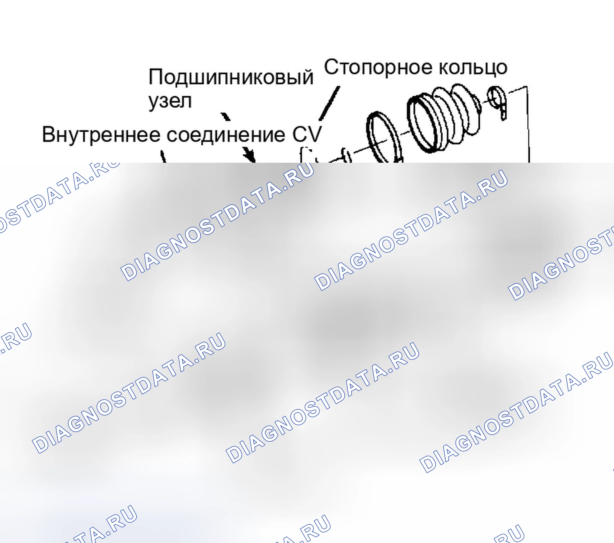 Рис. 1: Разнесенный вид оси Honda Civic. Honda Prelude III