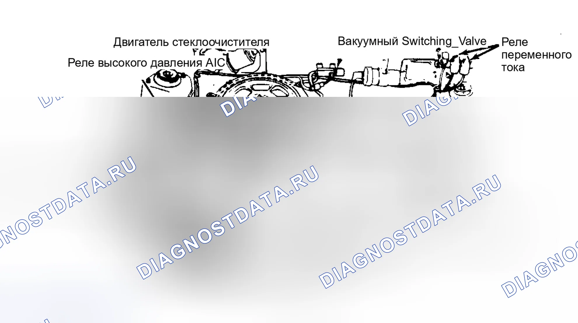 Рис. 3: Расположение компонентов (3 из 4). Chevrolet Sprint I